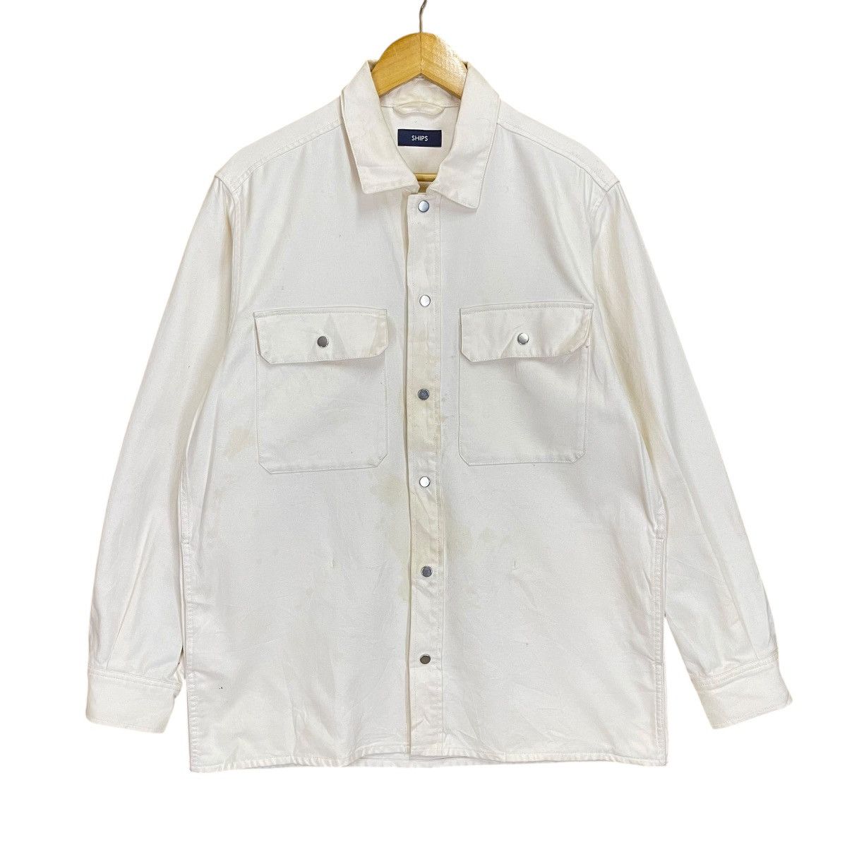 Japanese Brand Vintage SHIPS JAPAN Chore Denim Jacket Size US S / EU 44-46 / 1 - 1 Thumbnail