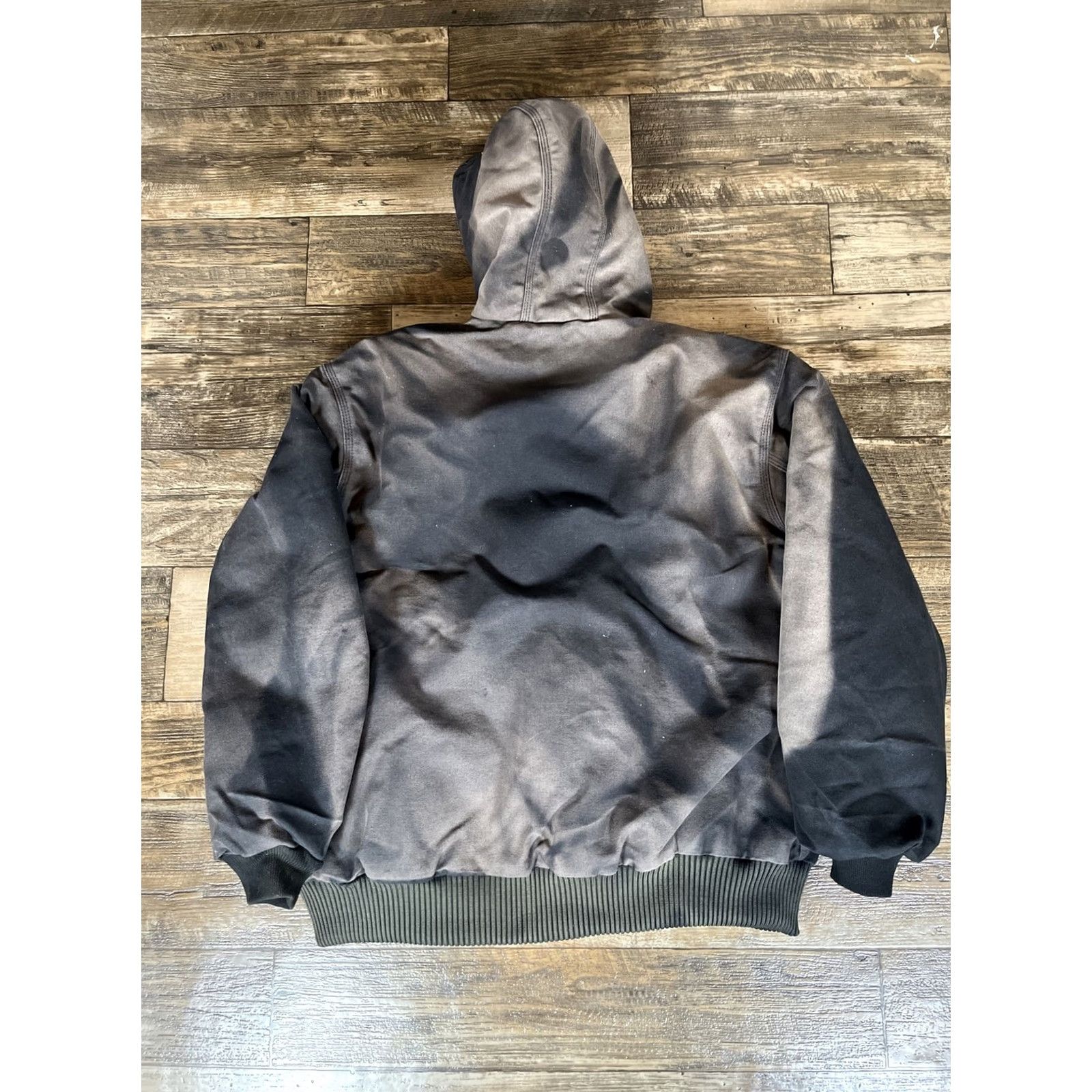 Carhartt Vintage Carhartt Hooded Jacket Quilt Lined Mens XL Black J140 Blk Faded 90s Workwear Quilted Hooded Regular Coat/JACKET Size US XL / EU 56 / 4 - 6 Thumbnail