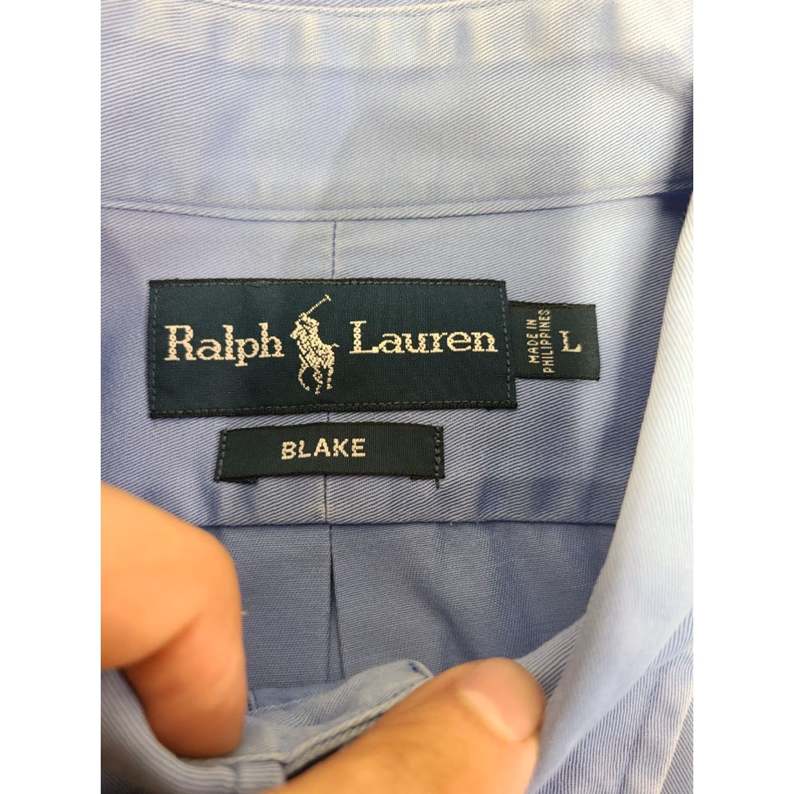 Polo Ralph Lauren Polo Ralph Lauren Shirt Men's Light Blue Large Long Sleeve Button-Down Blake Size US L / EU 52-54 / 3 - 7 Thumbnail