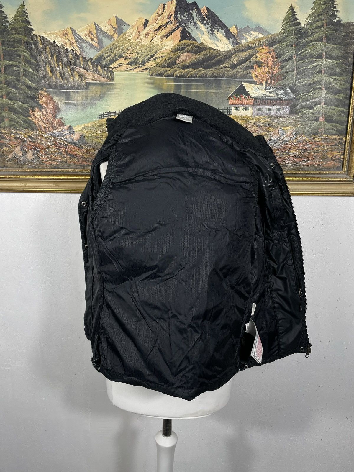 Nike × Vintage Nike Small Swoosh Zip Hoodie Black Y2k 00s Retro Winter Warm Size XS / US 0-2 / IT 36-38 - 10 Thumbnail