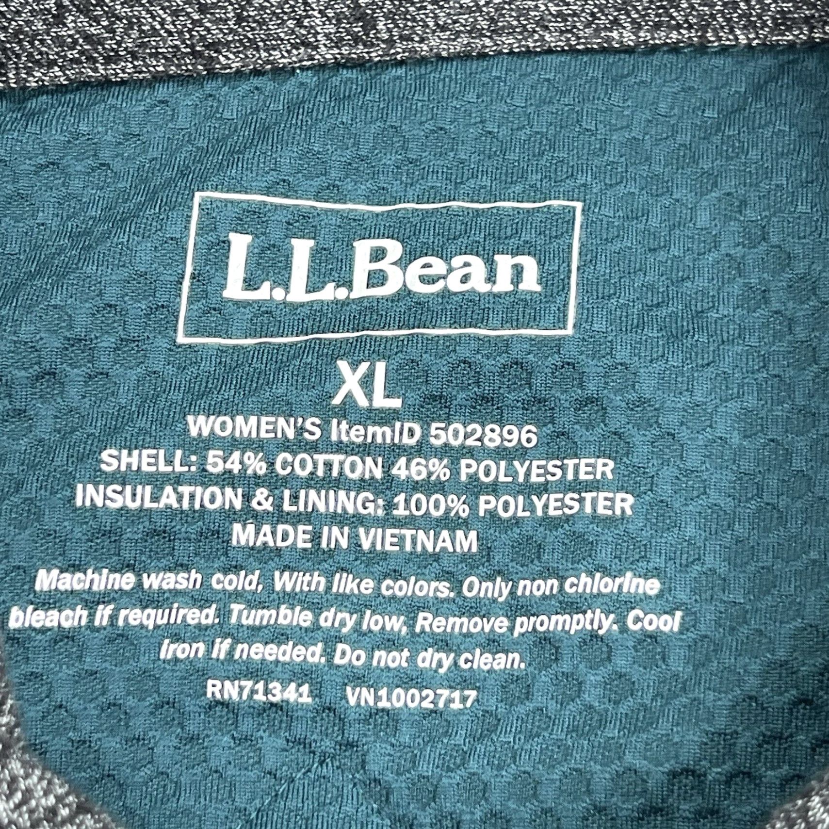 Vintage LL Bean Jacket Women XL Insulated Primaloft Ribbed Snap Button Hiking Shacket Gray Pockets Size XL / US 12-14 / IT 48-50 - 4 Thumbnail