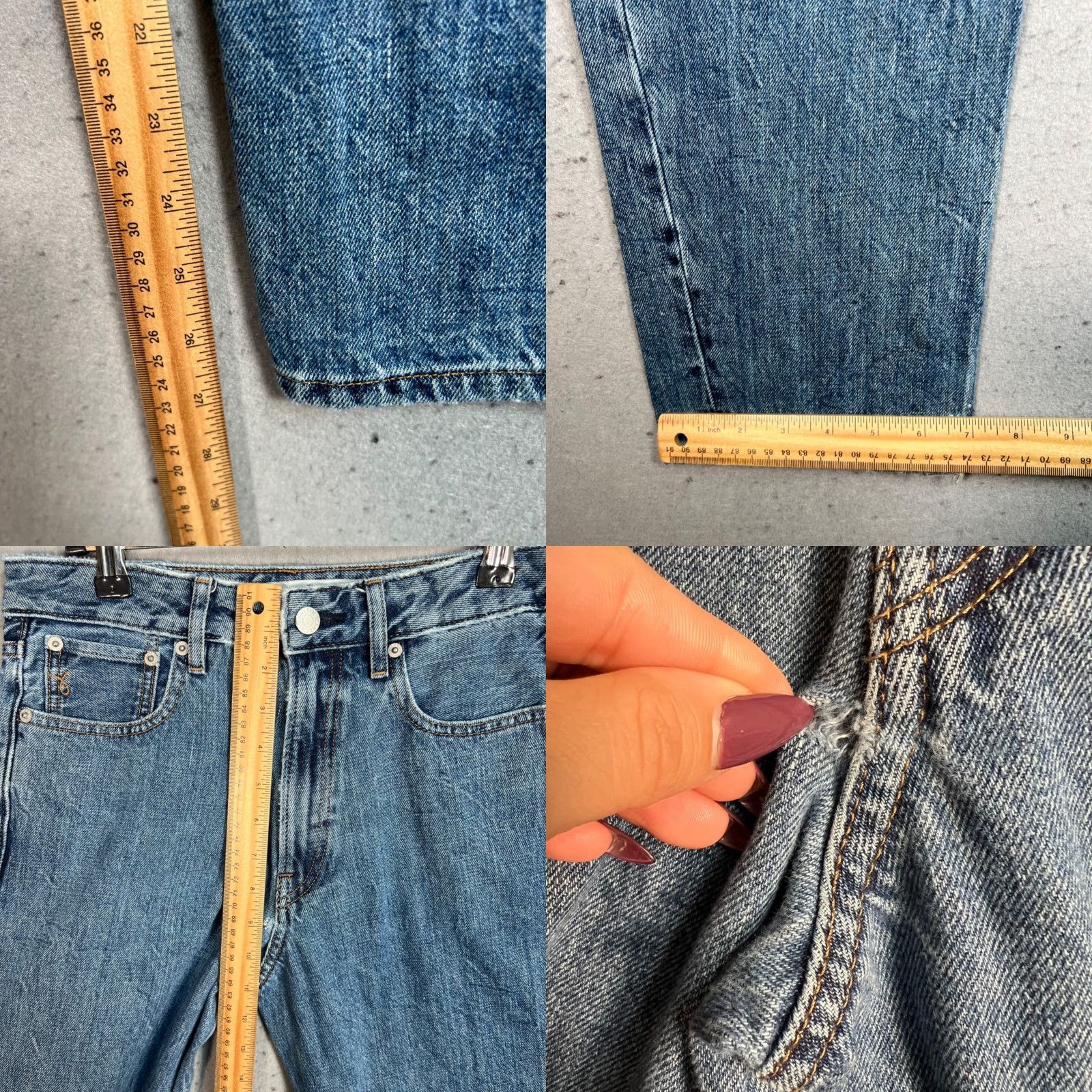 Calvin Klein Calvin Klein Jeans Womens Straight Leg Blue Denim 27 Regular 5-Pocket Design Womens Jeans Size 27" / US 4 / IT 40 - 8 Thumbnail