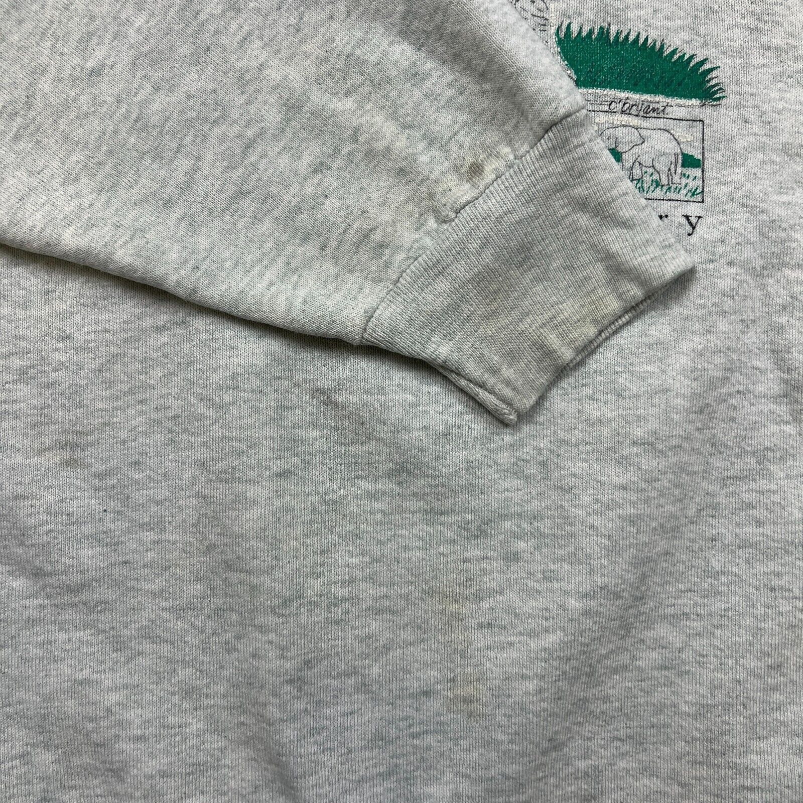 Vintage 1991 Endangered Elephants Sweatshirt Dont Let Them Be Memory Size US M / EU 48-50 / 2 - 4 Thumbnail