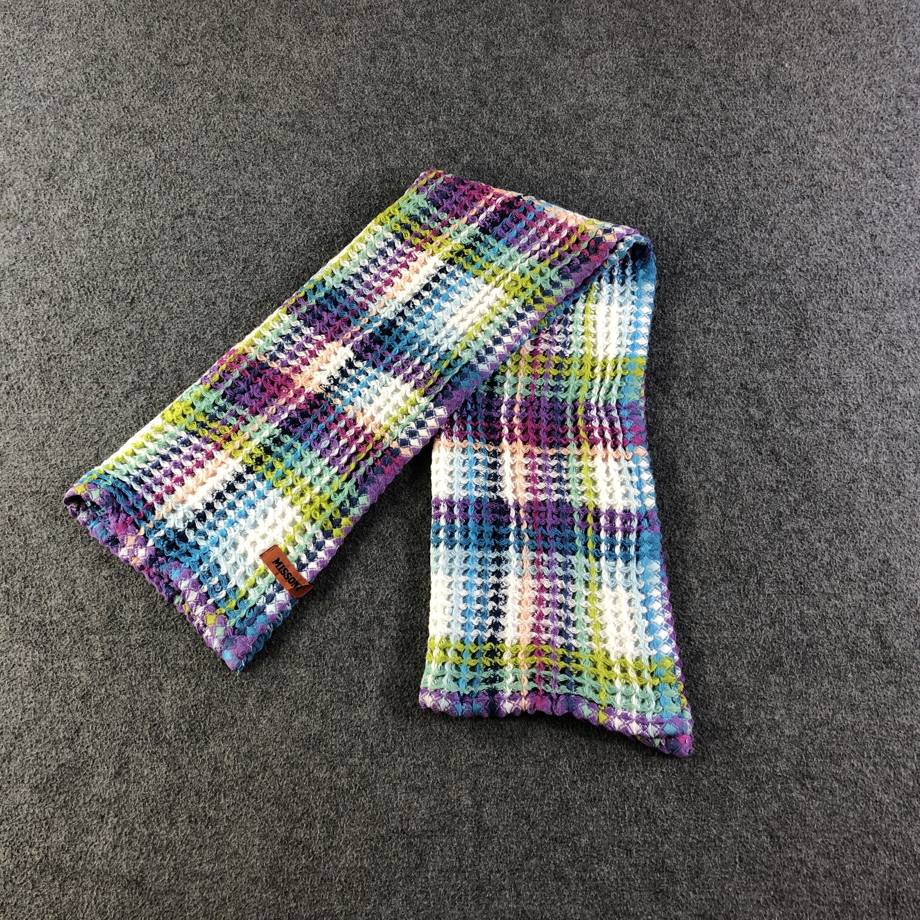 Missoni Missoni Multicolor Cotton Towel Scarf Muffler V2687 Size ONE SIZE - 2 Thumbnail