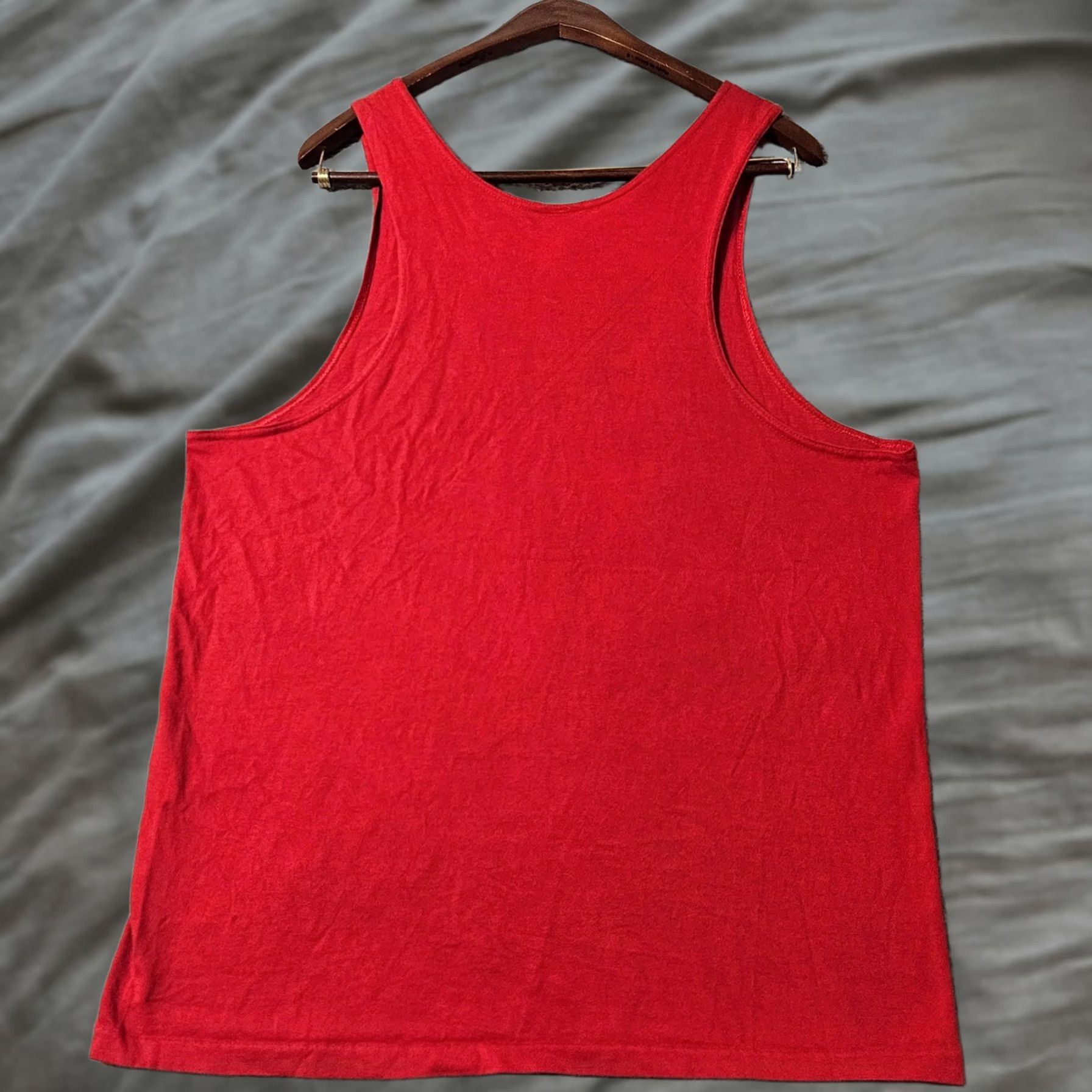 Nike Vintage Nike Gray Tag Made in USA Tank Top Embroidered Swoosh Red Mens XL Size US XL / EU 56 / 4 - 1 Thumbnail