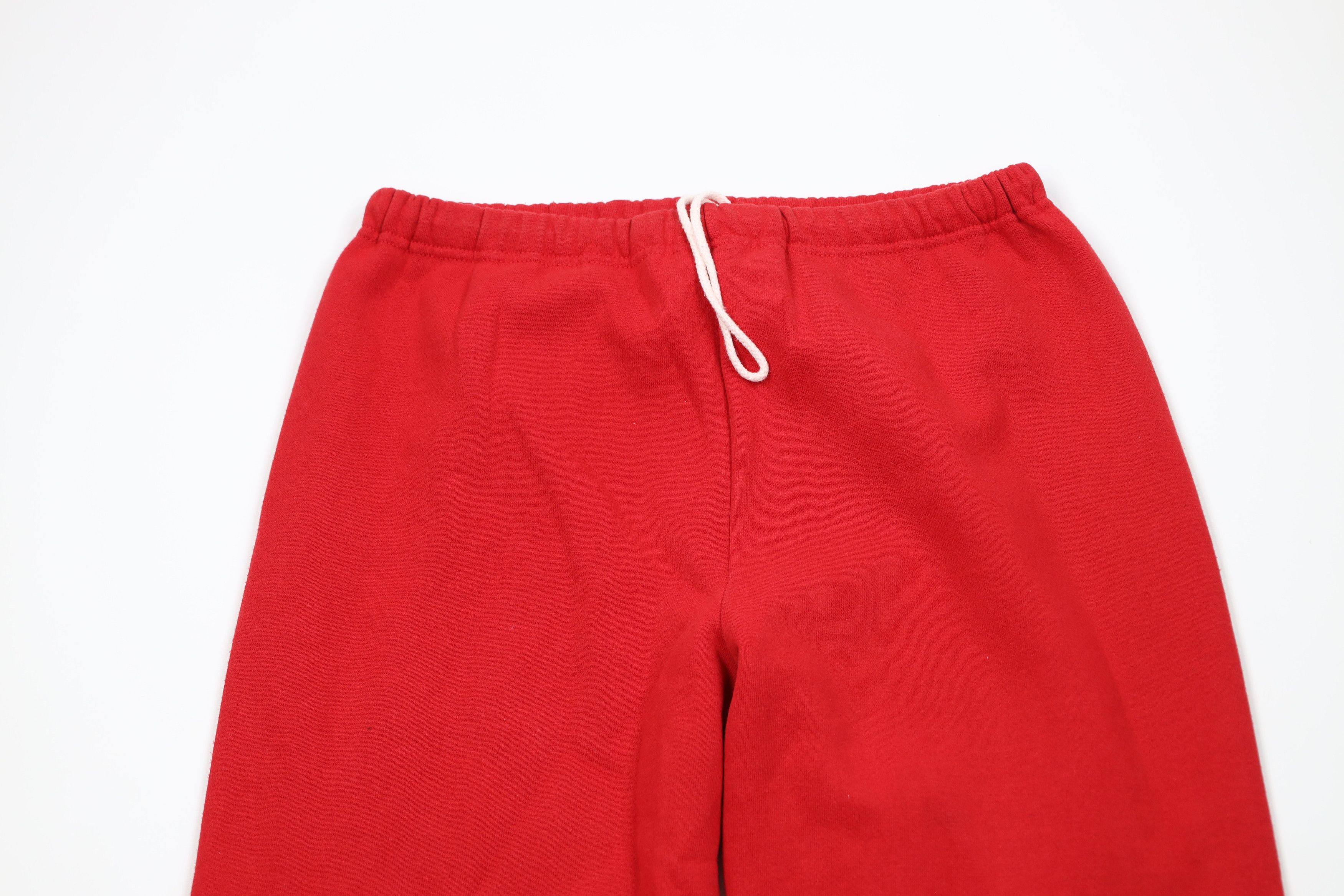Russell Athletic Vintage 90s Russell Athletic Blank Sweatpants Red USA Size US 34 / EU 50 - 2 Thumbnail