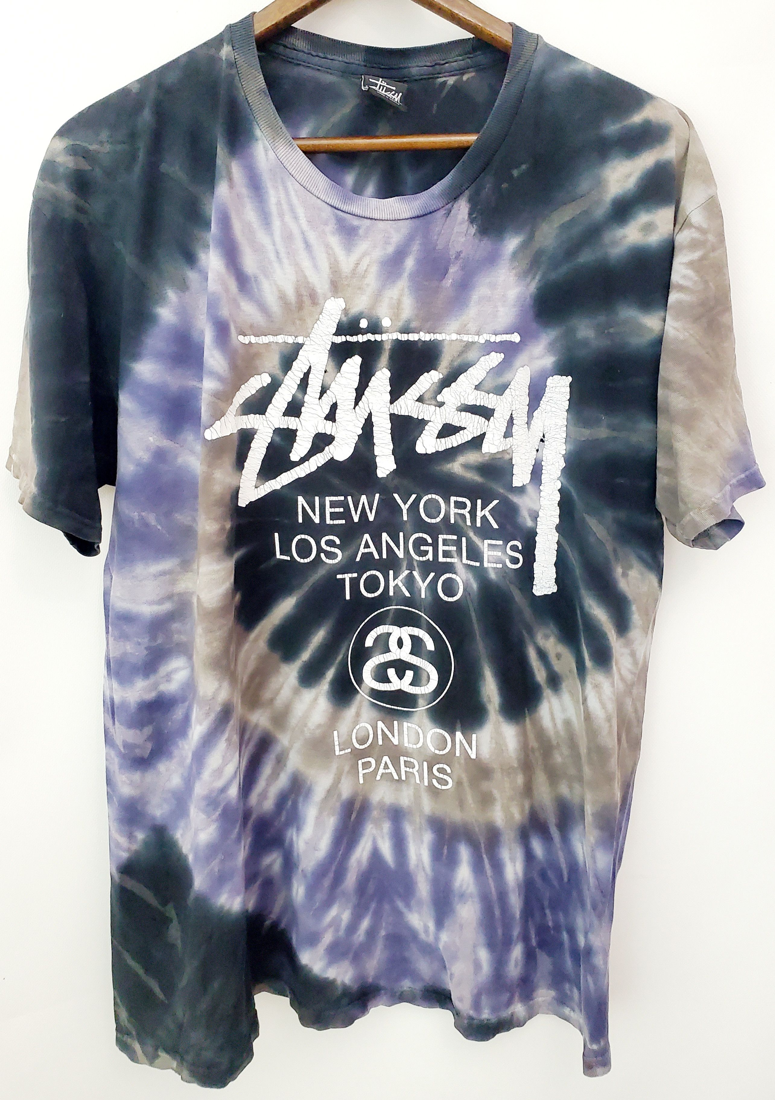 Stussy × Vintage STUSSY VINTAGE BIG LOGO STREETWEAR T-SHIRT 🌸 Size US L / EU 52-54 / 3 - 1 Thumbnail