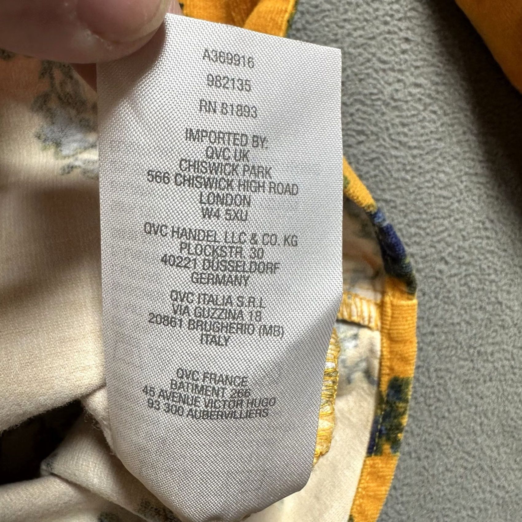 Denim & Co. Denim & Co Shirt Womens Small Yellow Floral Print Corduroy Button Up Long Sleeve Size S / US 4 / IT 40 - 6 Thumbnail