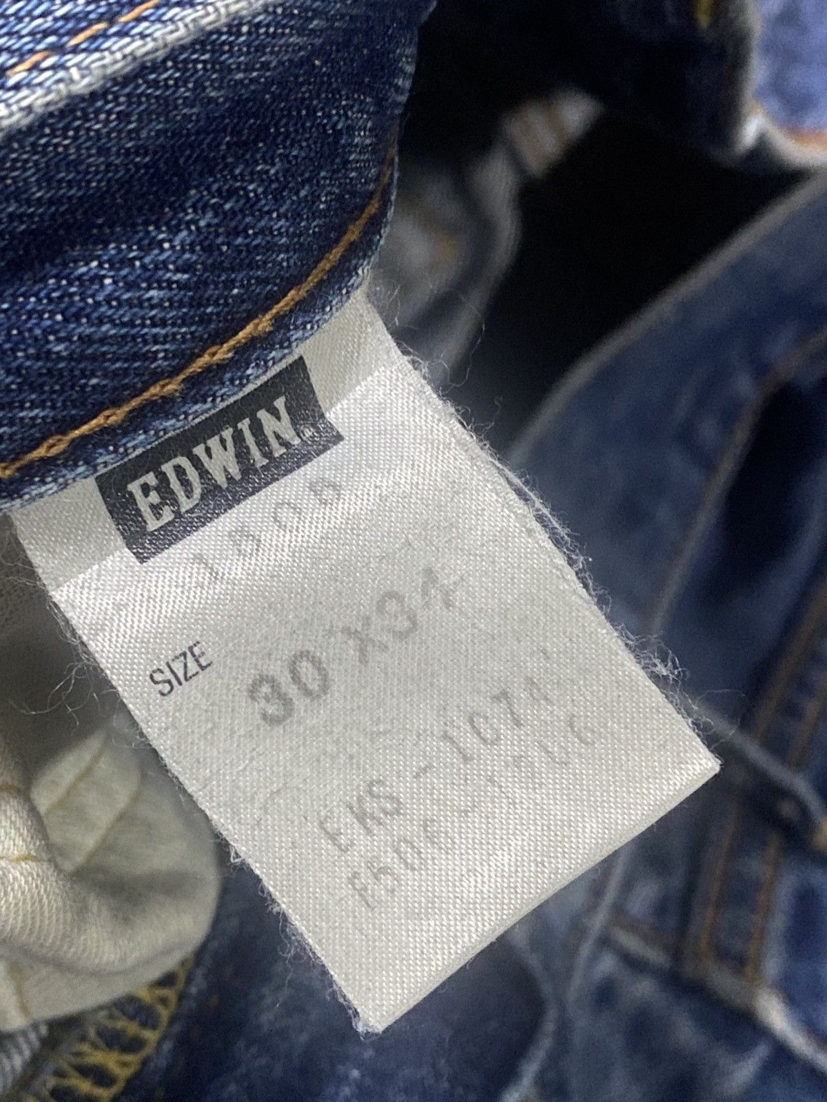 Edwin Vintage Edwin 505 Selvedge Distressed Dirty Denim Jeans Size US 32 / EU 48 - 21 Thumbnail