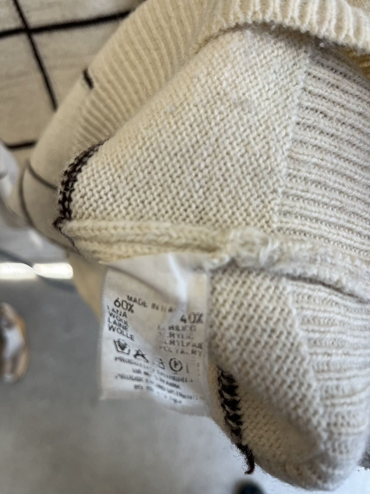 Maison Margiela AW2000 Checkered Knit Size US S / EU 44-46 / 1 - 5 Thumbnail