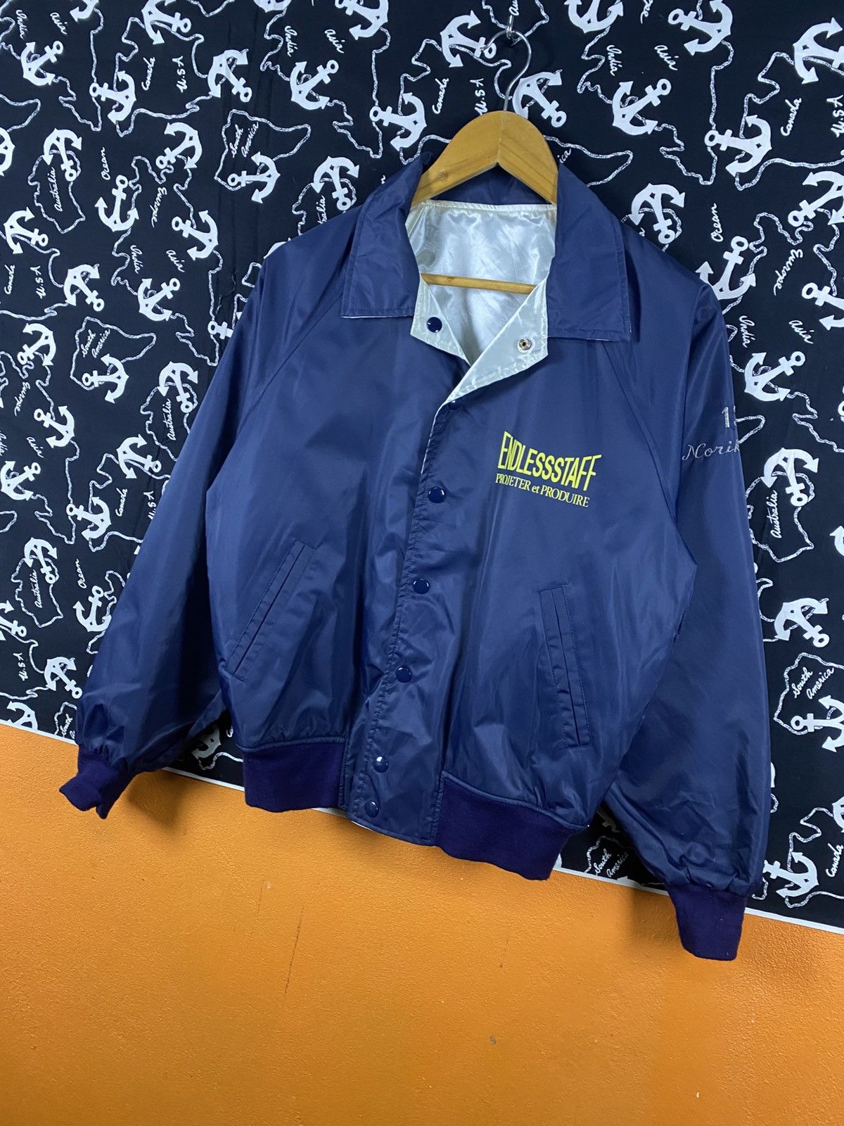 Vintage Endlessstaff Reversible Satin Jacket Science & Technology” Size US S / EU 44-46 / 1 - 6 Thumbnail