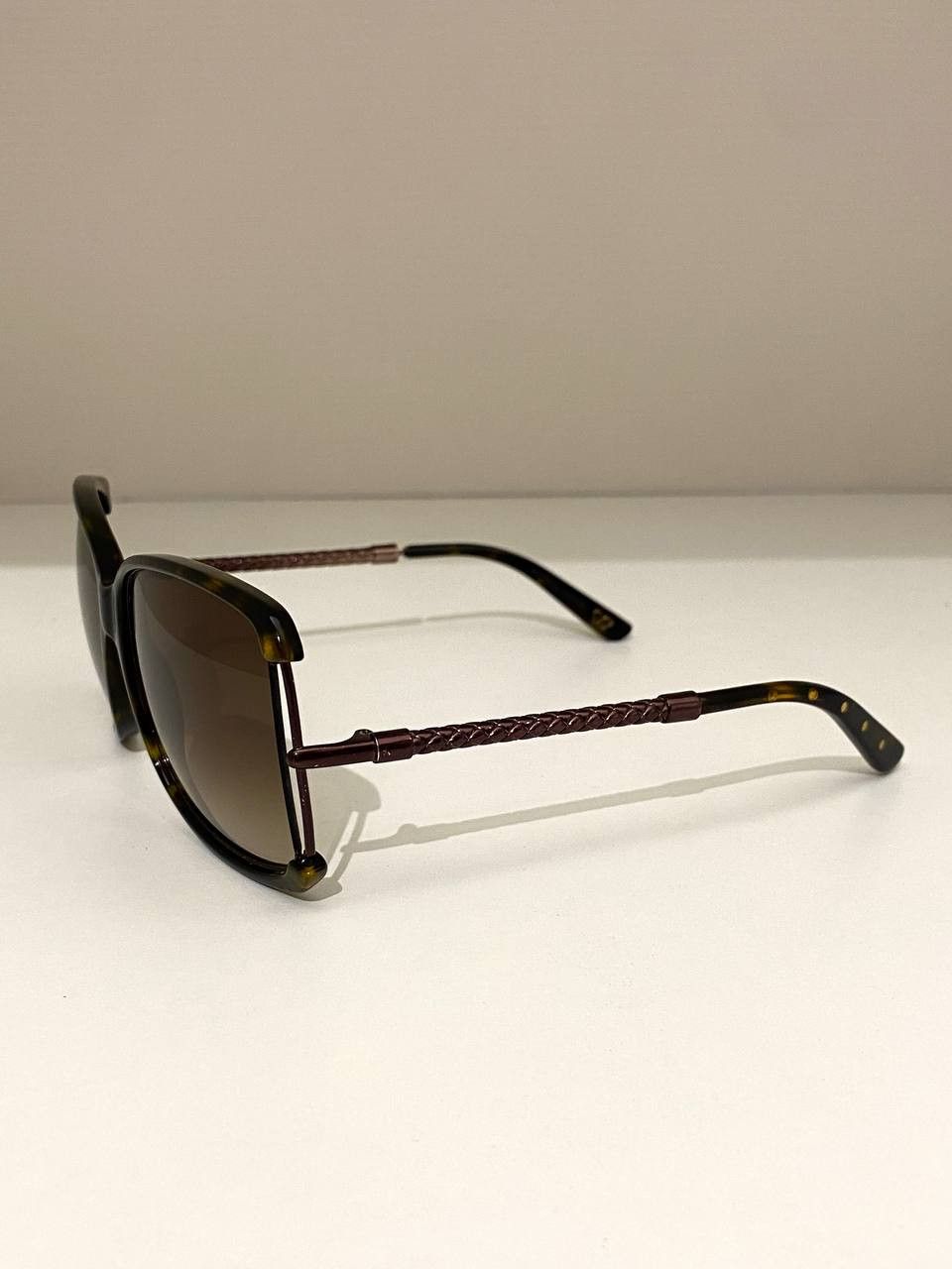 Bottega Veneta Bottega Veneta Oversized Rimless Intrecciato Sunglasses Y2K Size ONE SIZE - 7 Thumbnail