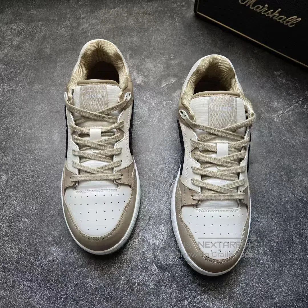 Dior DIOR B57 White Brown Shoes. Size US 7 / EU 40 - 2 Thumbnail