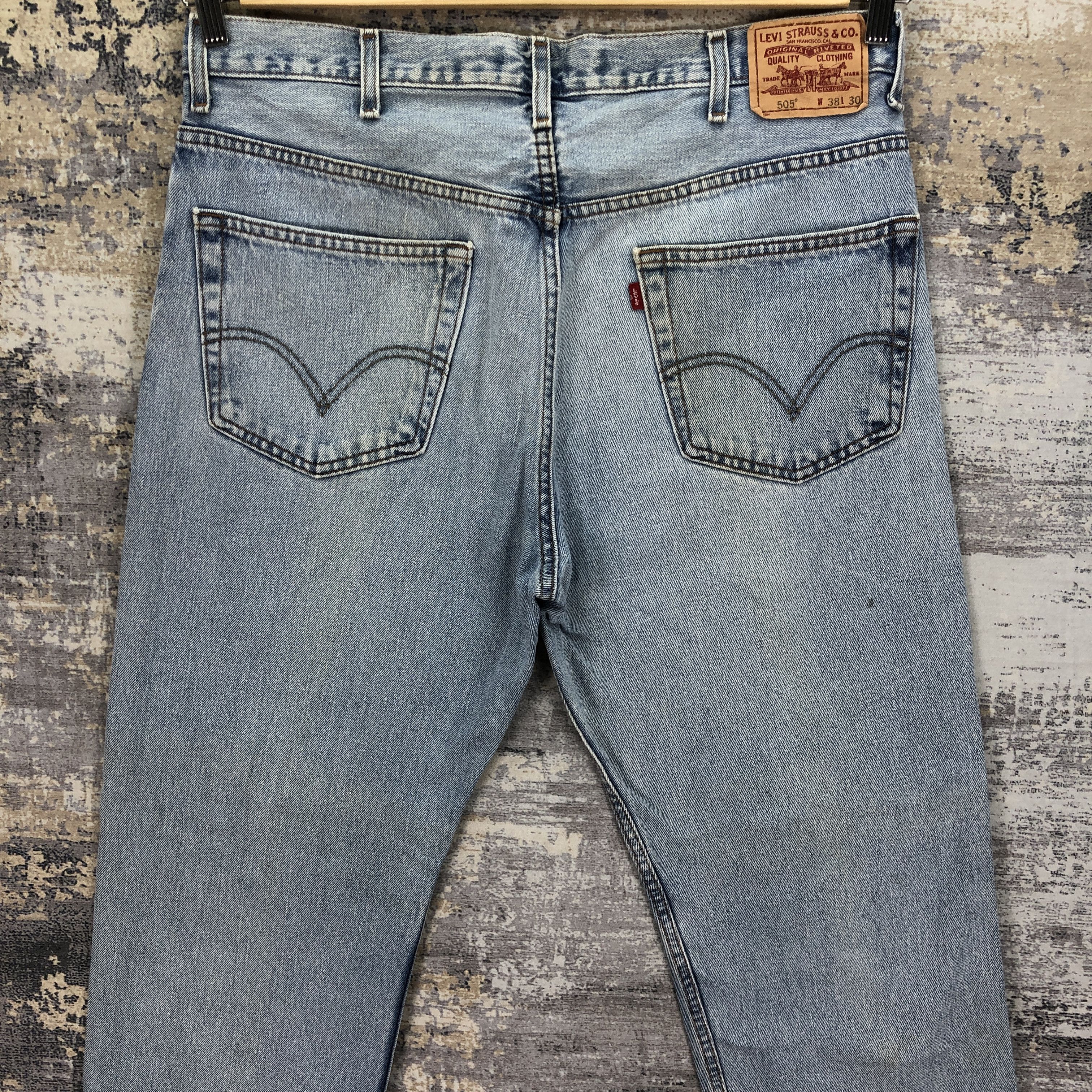 Levi's × Vintage Vintage Y2K Levis 505 Denim Light Washed Levi's Faded Jeans Size US 36 / EU 52 - 4 Thumbnail