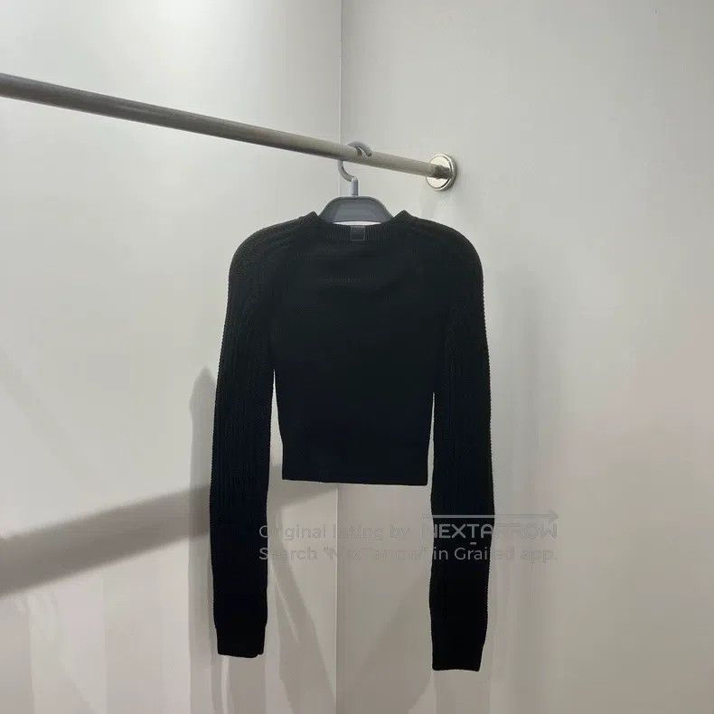 Loewe Loewe Cut wool short-sleeved sweater Size XS / US 0-2 / IT 36-38 - 2 Thumbnail