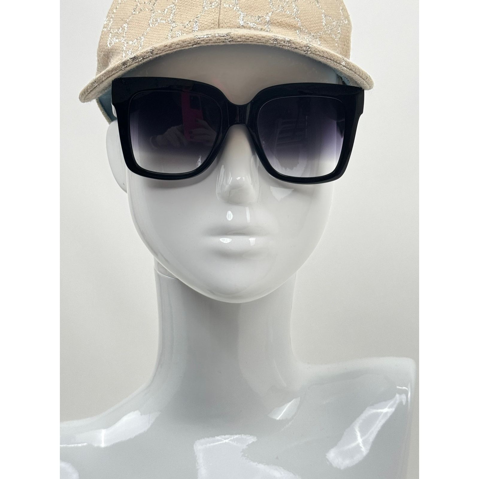 Quay Quay Icy Black 52mm Gradient Square Oversized Sunglasses Size ONE SIZE - 7 Thumbnail