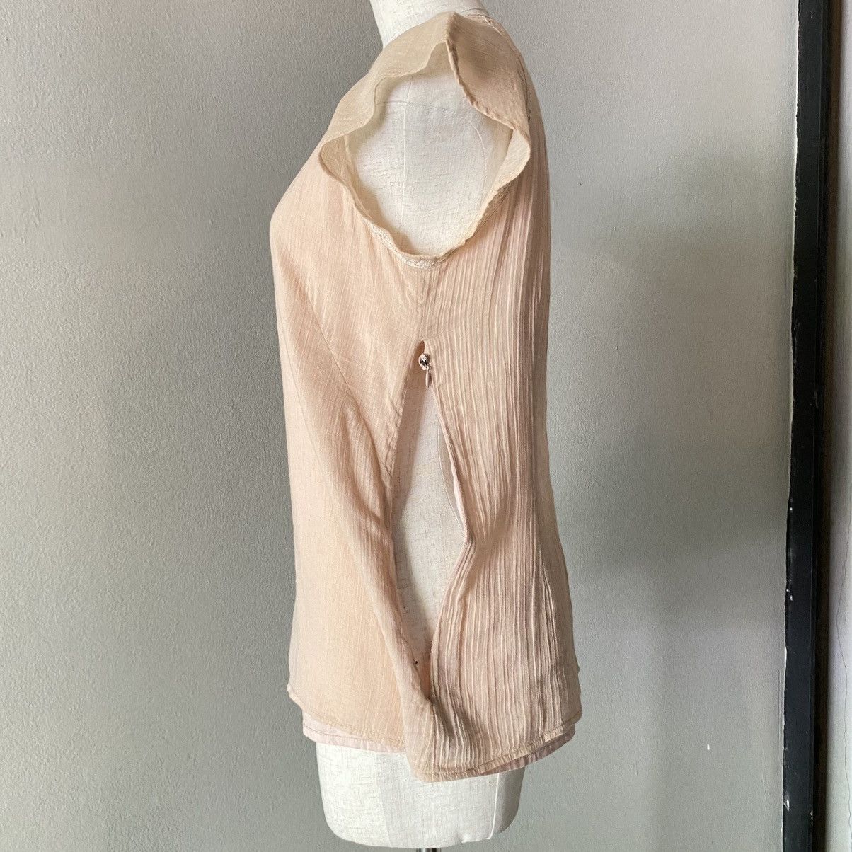 Isabel Marant Isabel Marant Peach Pleated Cap Sleeve Blouse Size S / US 4 / IT 40 - 22 Thumbnail