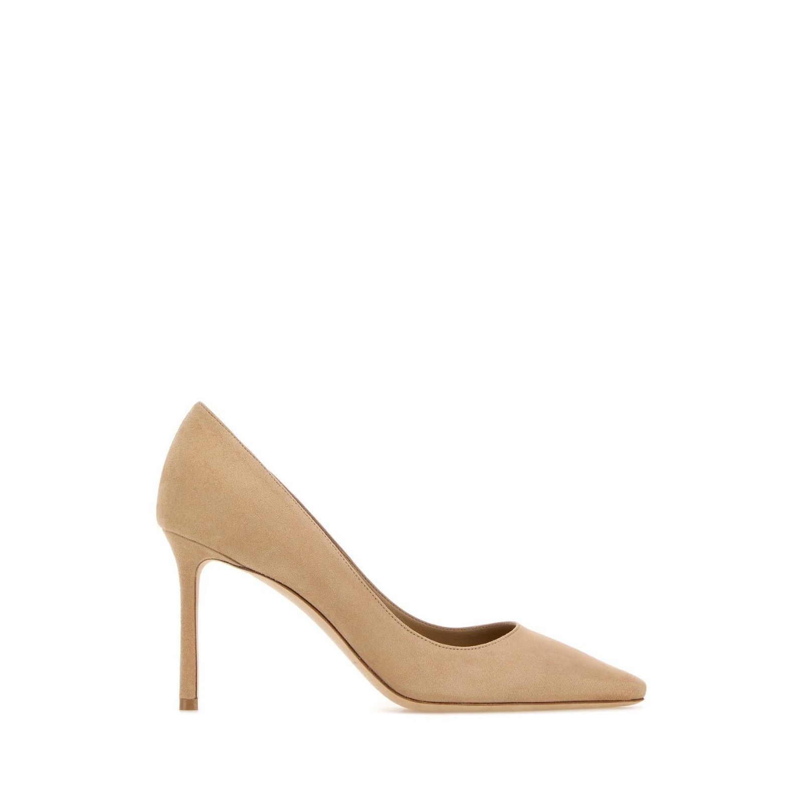 JIMMY CHOO 'Romy' Chai 85mm Suede Pumps New & Authentic (Wom