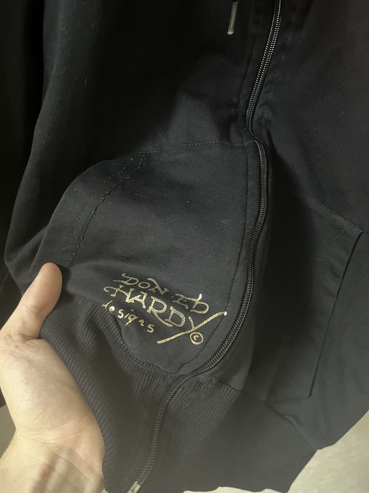 Ed Hardy Ed Hardy by Christian Audigier Vintage y2k Zip Up Hoodie Size XXL / US 16-18 / IT 52-54 - 7 Thumbnail