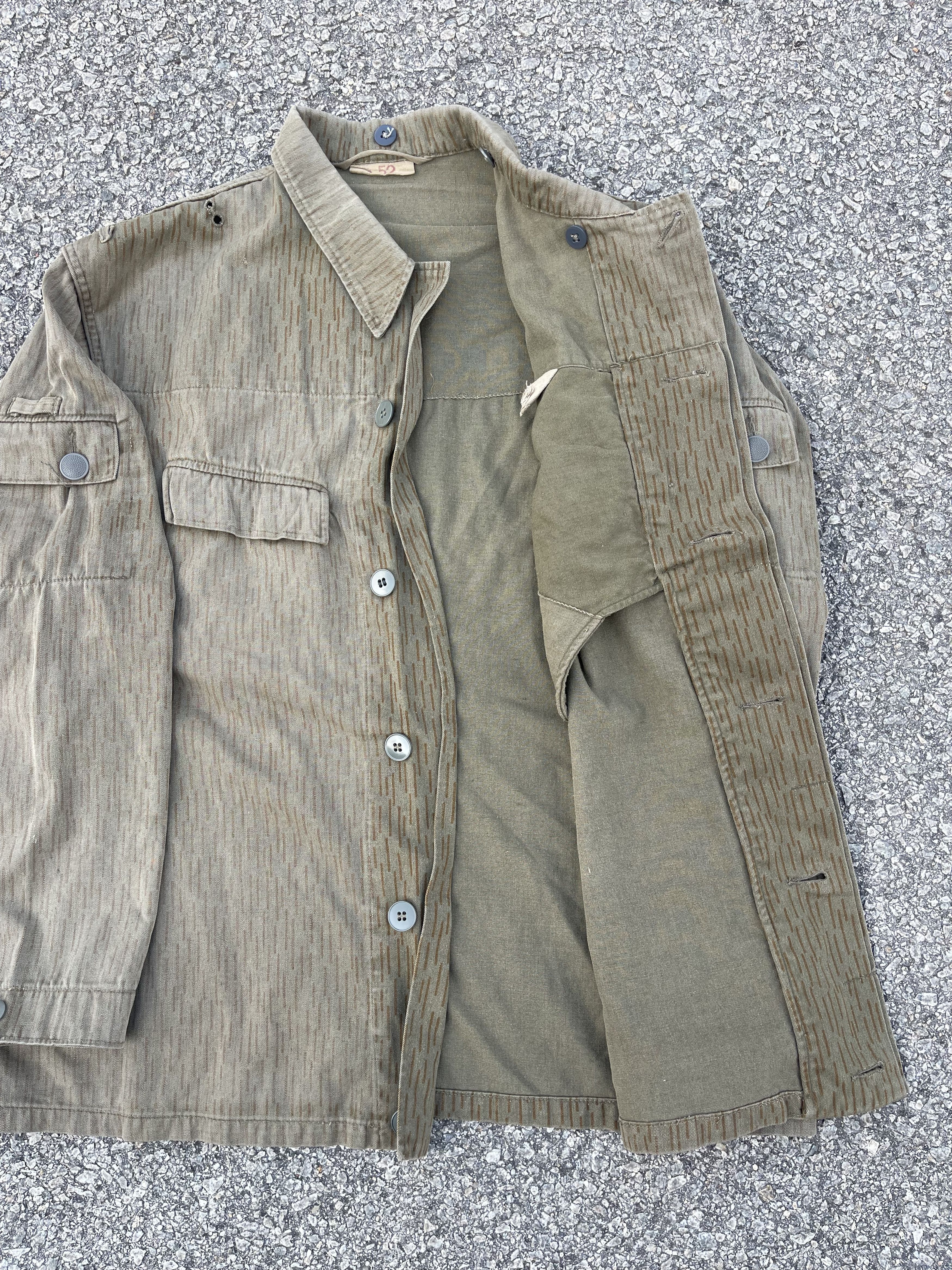 Vintage Vintage 60s East Germany Camouflage Rain Drop Jacket Size US L / EU 52-54 / 3 - 2 Thumbnail