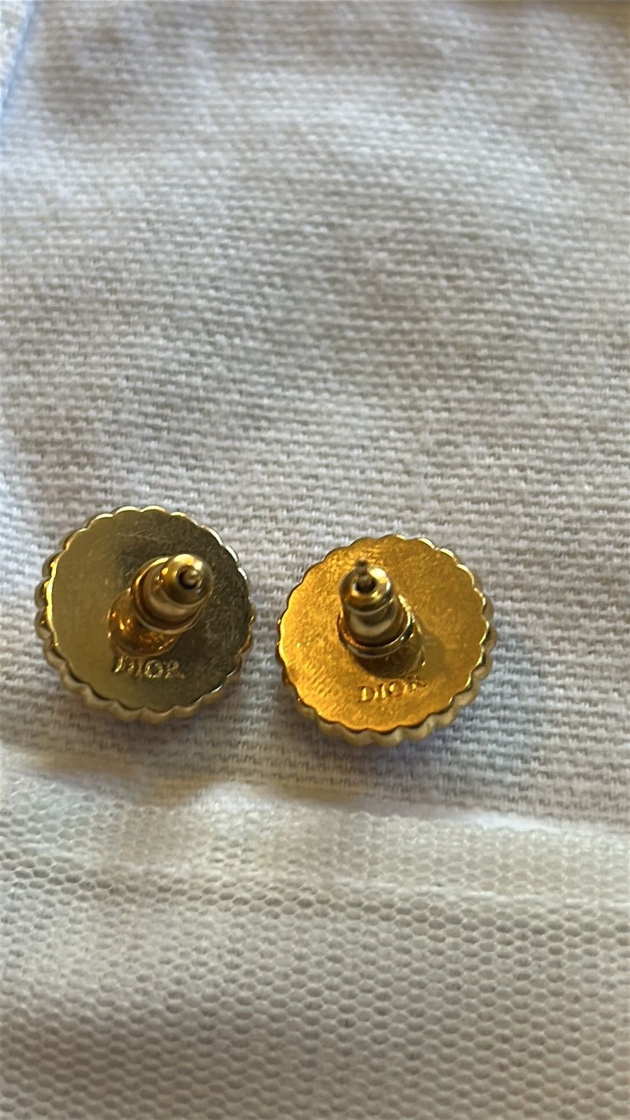 Dior Christian Dior PETIT CD BAROQUE STUD EARRINGS Size ONE SIZE - 5 Thumbnail