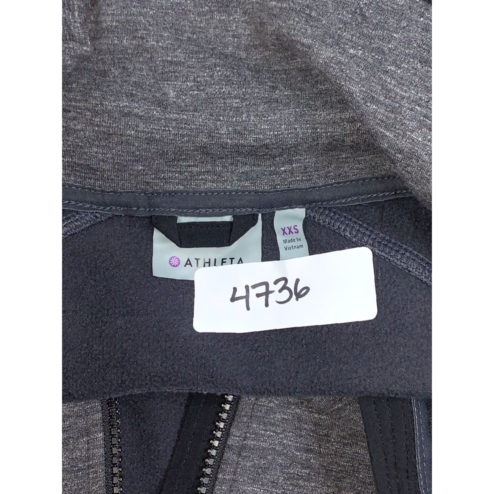 Athleta Athleta Jacket Women XXS Gray Full Zip Hooded Casual Activewear Size XXS / US 00 / IT 34 - 4 Thumbnail