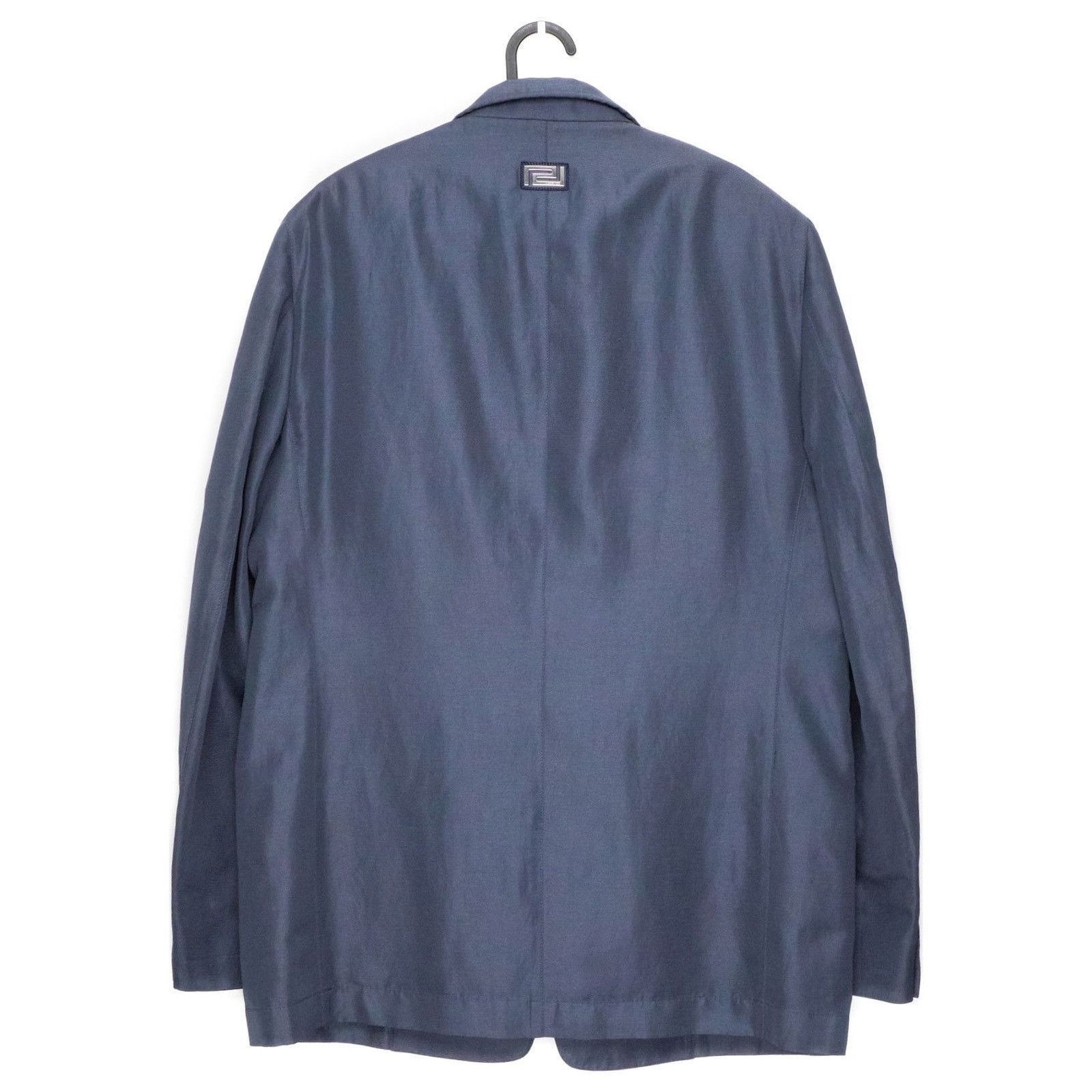 Versace Gianni Versace Medusa Greca Logo Linen Blend Blazer Jacket Size US L / EU 52-54 / 3 - 9 Thumbnail