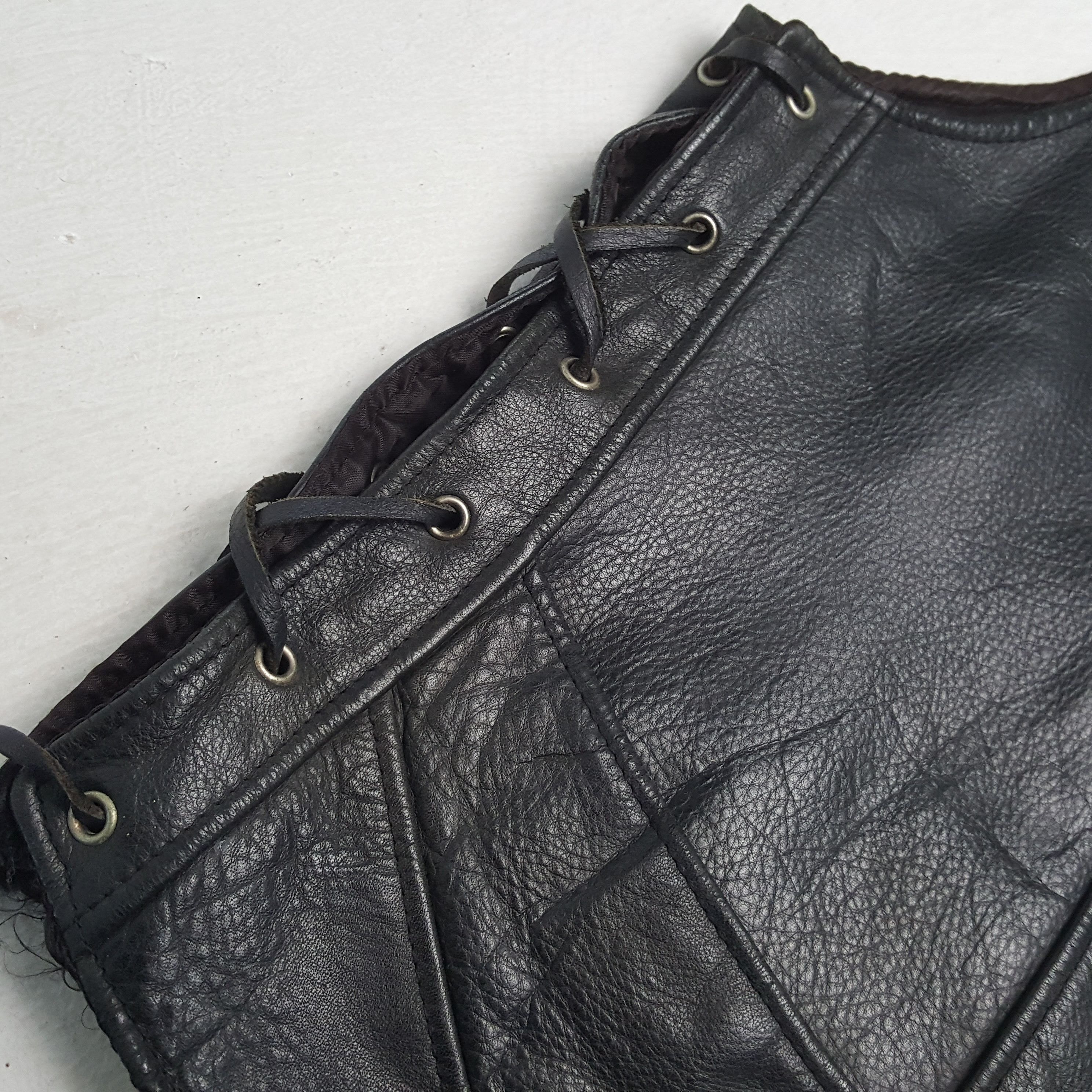 Harley Davidson × Vintage HARLEY DAVIDSON Logo Design Motorcycle Leather Jacket Size US S / EU 44-46 / 1 - 7 Thumbnail