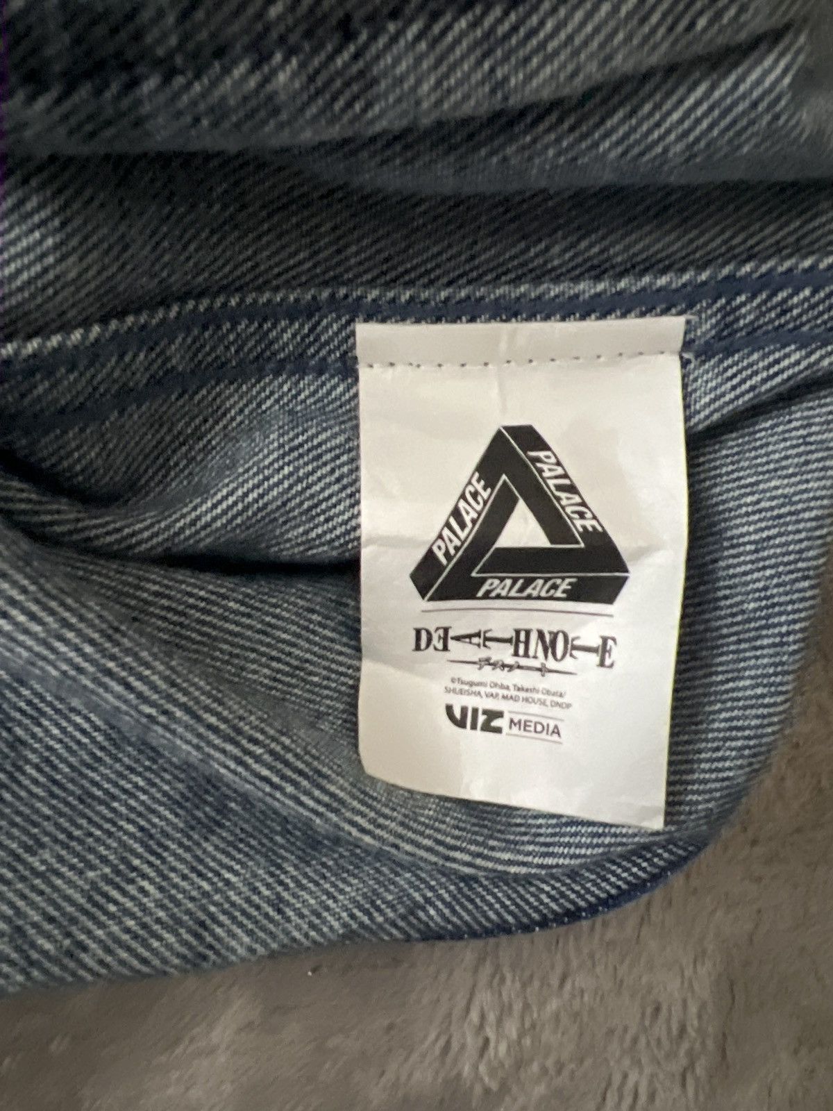 Palace Palace X Death Note Ryuk Denim Jacket Stone Wash Size US M / EU 48-50 / 2 - 4 Thumbnail