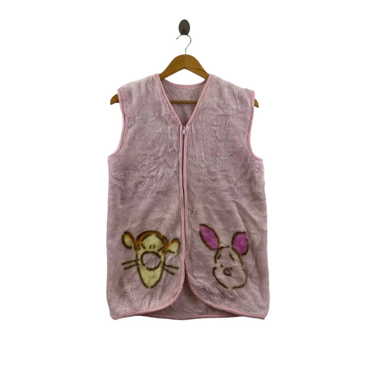 Other Vintage WINNIE THE POOH Snuggly Pink Fleece Vest Outdoor Size S / US 4 / IT 40 - 3 Thumbnail