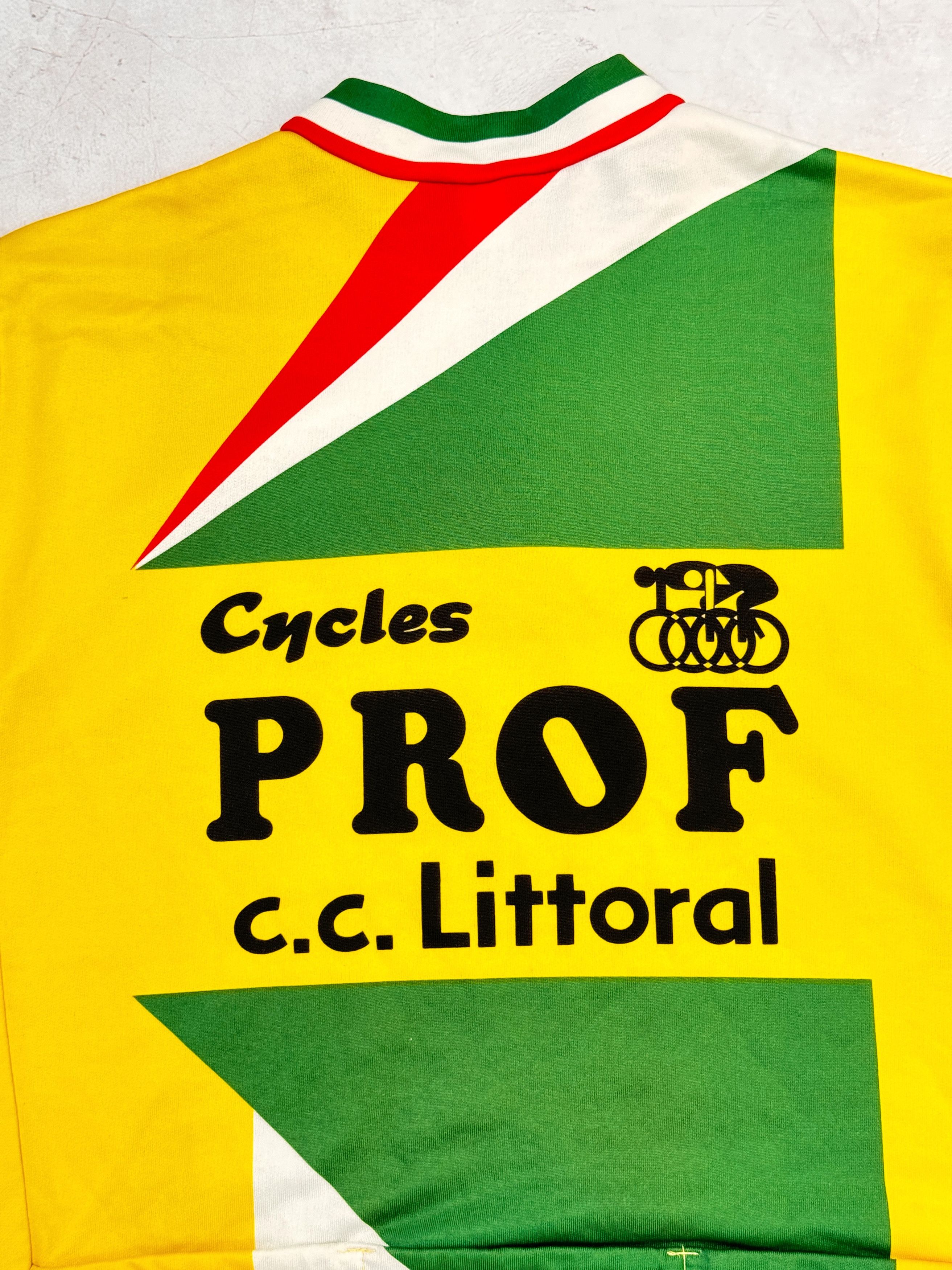 Vintage Vintage Cycling Jersey Prof c.c. Littoral Cycles Size US M / EU 48-50 / 2 - 12 Thumbnail