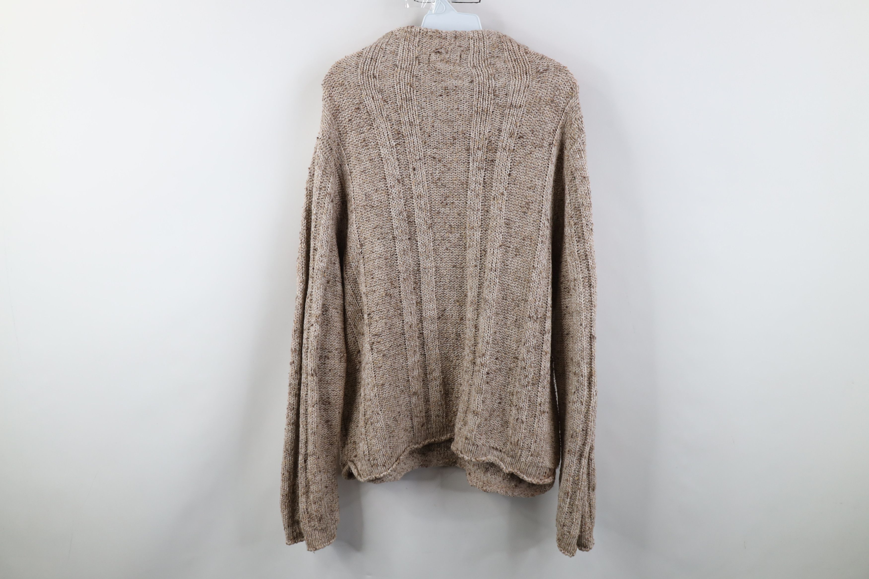 Vintage Vintage 90s Earth Tone Fleck Ribbed Mock Neck Sweater USA Size XL / US 12-14 / IT 48-50 - 8 Thumbnail