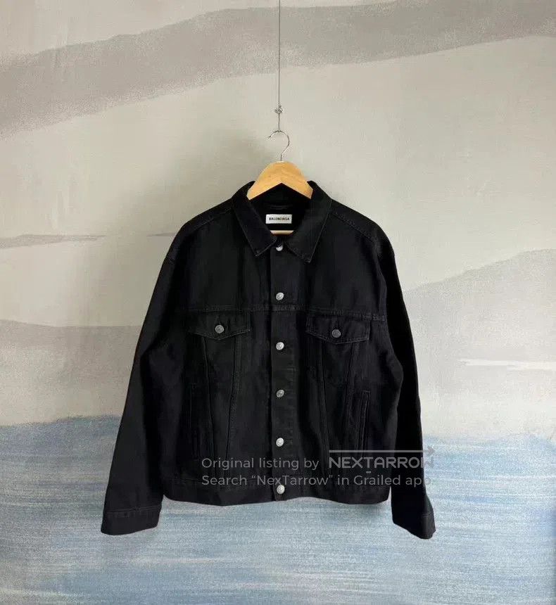Balenciaga Balenciaga Black Denim Jacket SS22. Size US XS / EU 42 / 0 - 1 Thumbnail