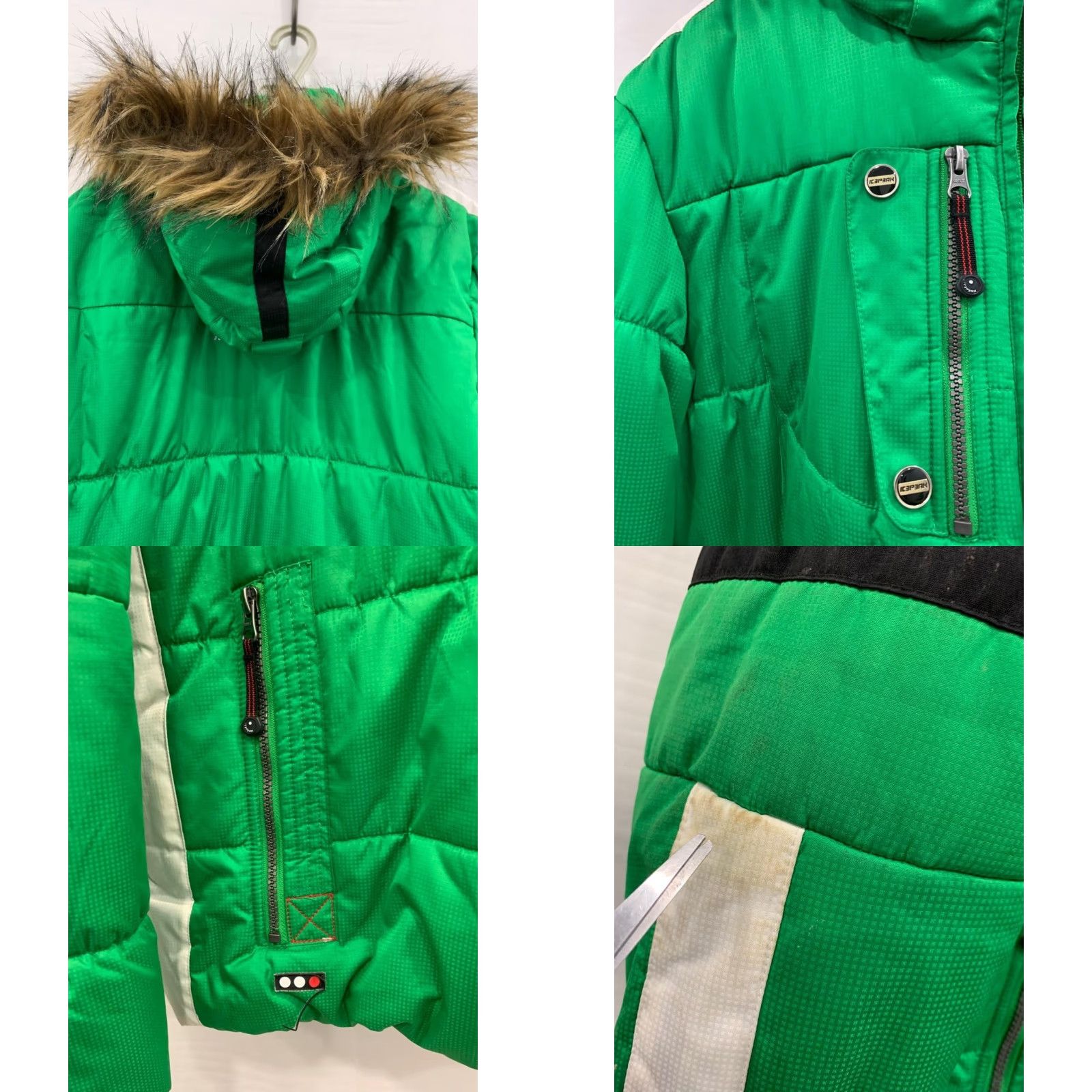 Vintage Icepeak North Point 70°N Green Puffer Jacket Fur Hood Men’s Size L EU 50 Coat Winter Ski Jacket - Hooded - Men Size US L / EU 52-54 / 3 - 10 Thumbnail