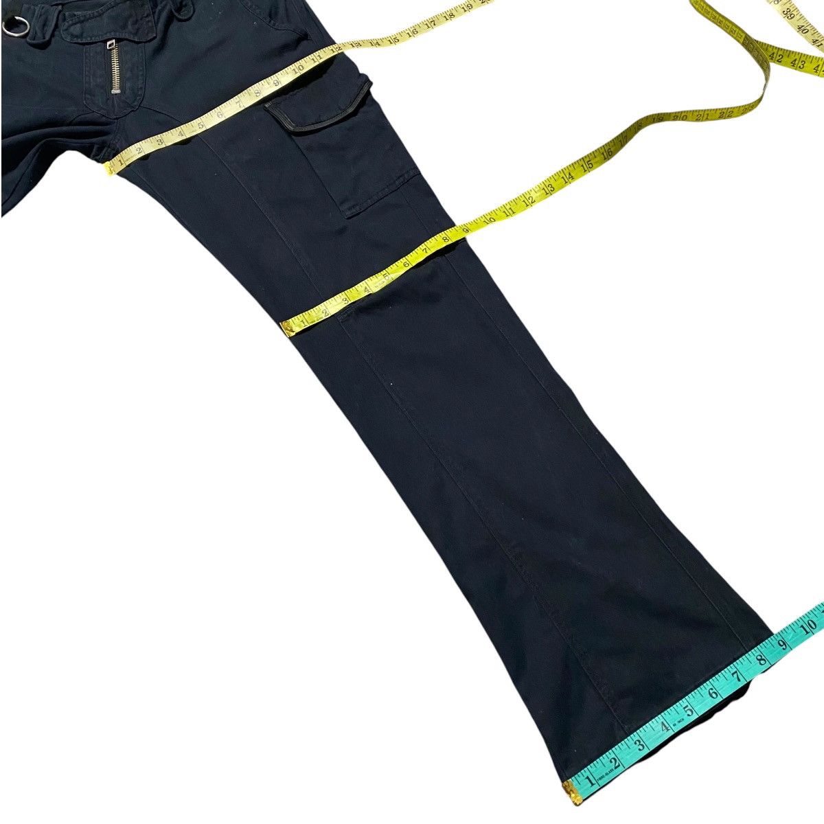 If Six Was Nine BLUTTENBLATT Leather Trimmed Cargo Pants Size US 33 - 21 Thumbnail