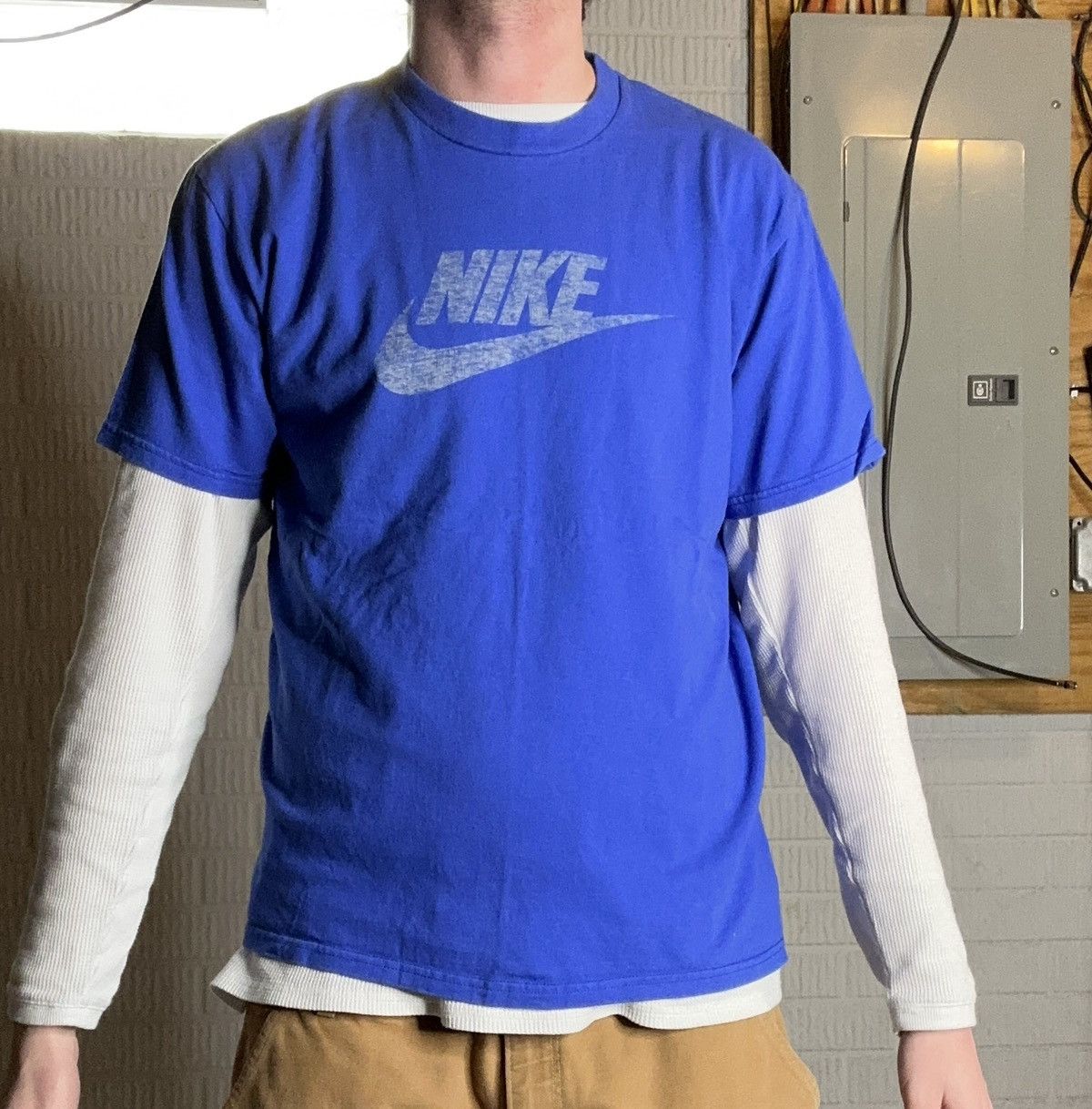 Nike Y2K 2000s Nike SilverTag T Shirt Size US L / EU 52-54 / 3 - 1 Thumbnail