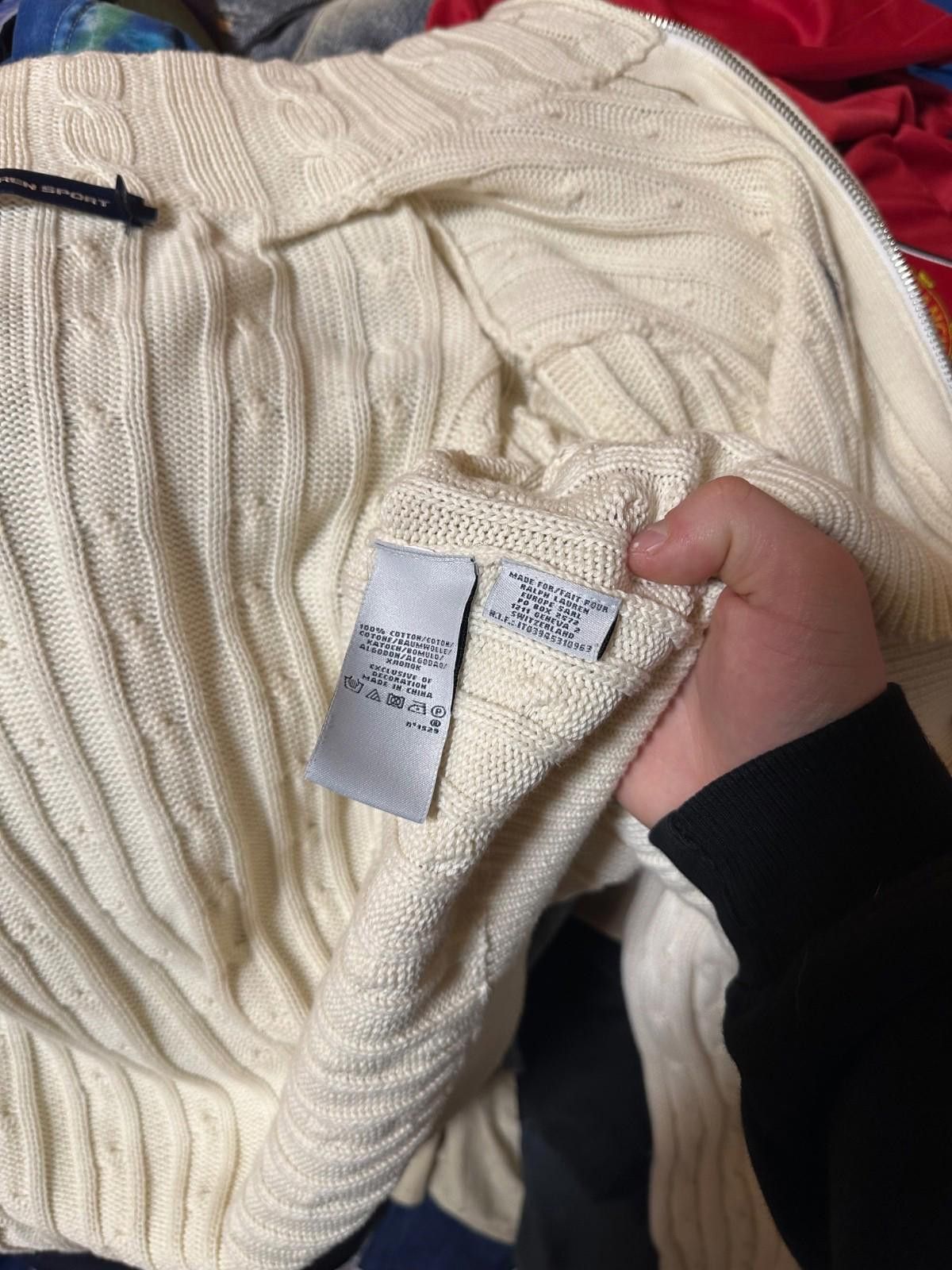 Polo Ralph Lauren Polo Ralph Lauren Cotton Cable Full Zip Andover Cream Sz XL Size US XL / EU 56 / 4 - 7 Thumbnail