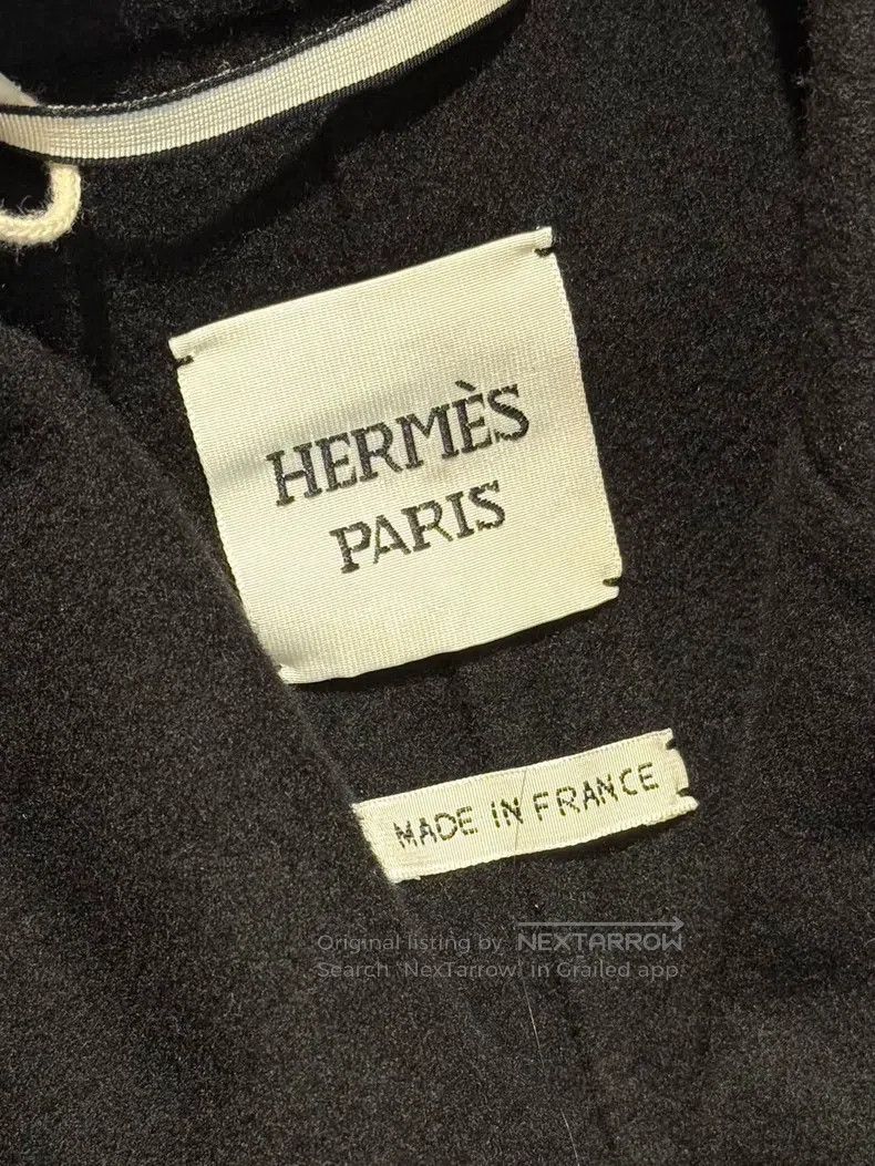 Hermes Hermes Women's Double-Faced Cashmere Coat, Mid-Length, Bla Size XS / US 0-2 / IT 36-38 - 3 Thumbnail