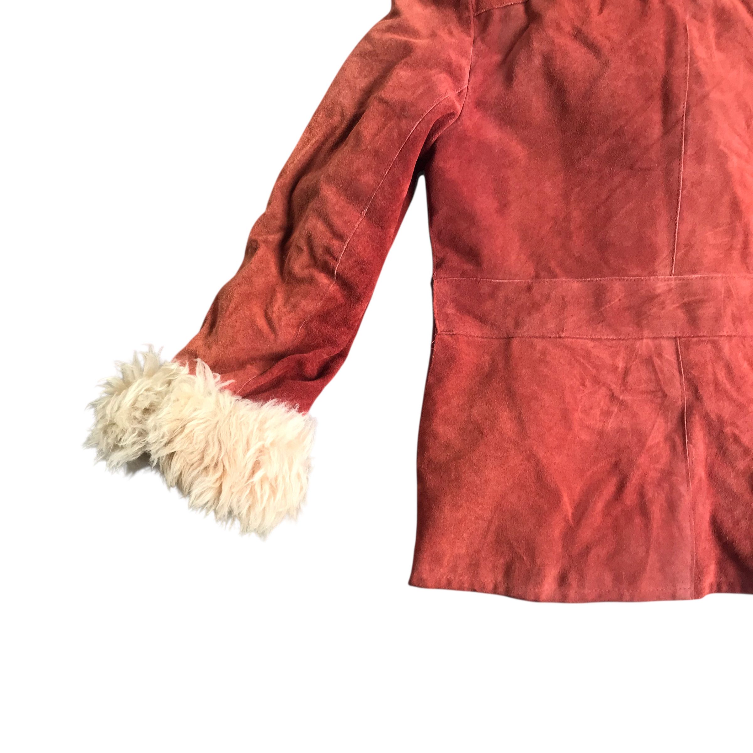 GOA Rare Saga Fox Faux Fur Suede Leather jacket Size US S / EU 44-46 / 1 - 9 Thumbnail