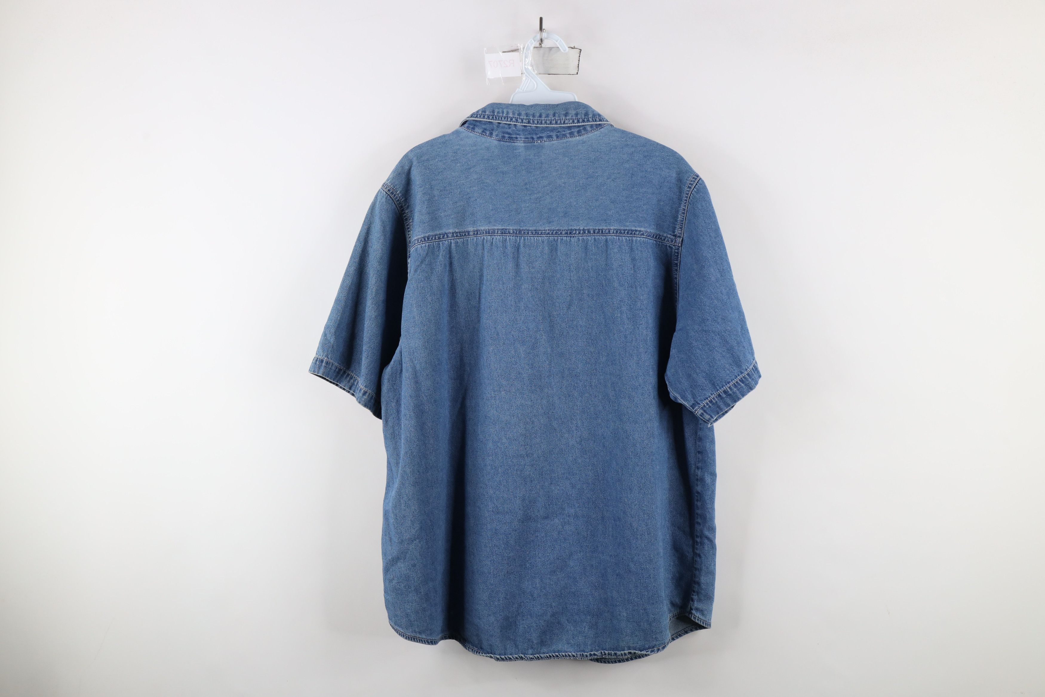 Disney × Vintage Vintage 90s Disney Mickey Mouse Pluto Butterfly Button Shirt Size XL / US 12-14 / IT 48-50 - 8 Thumbnail