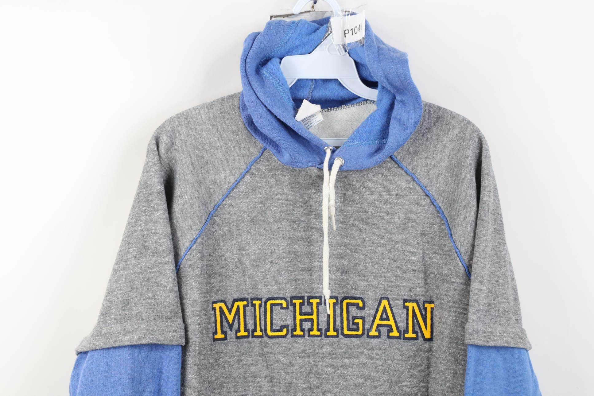 Vintage Vintage 70s 80s Layered University of Michigan Sweatshirt Size US XL / EU 56 / 4 - 2 Thumbnail