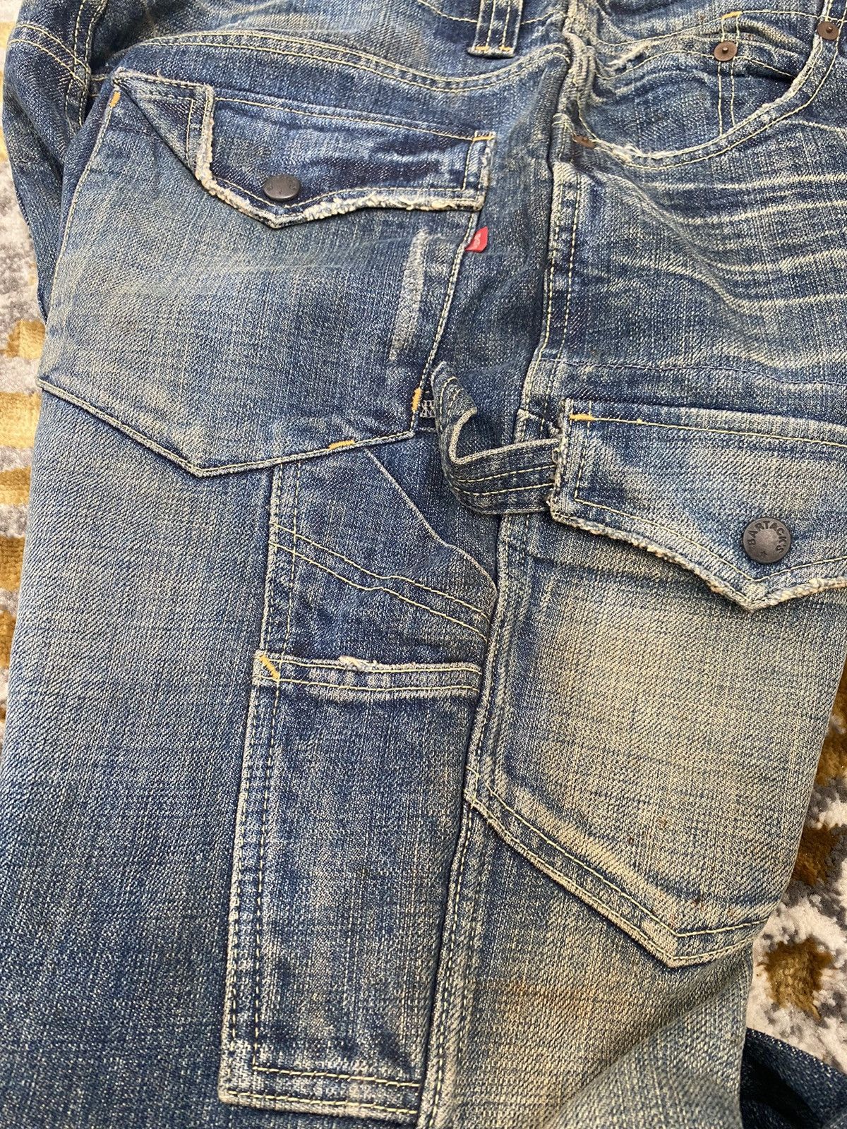 45rpm × Blue Blue Japan × Japanese Brand JAPANESE BRAND BARTACK BUSH PANTS DESIGN MULTIPOCKET STYLE Size US 32 / EU 48 - 5 Thumbnail
