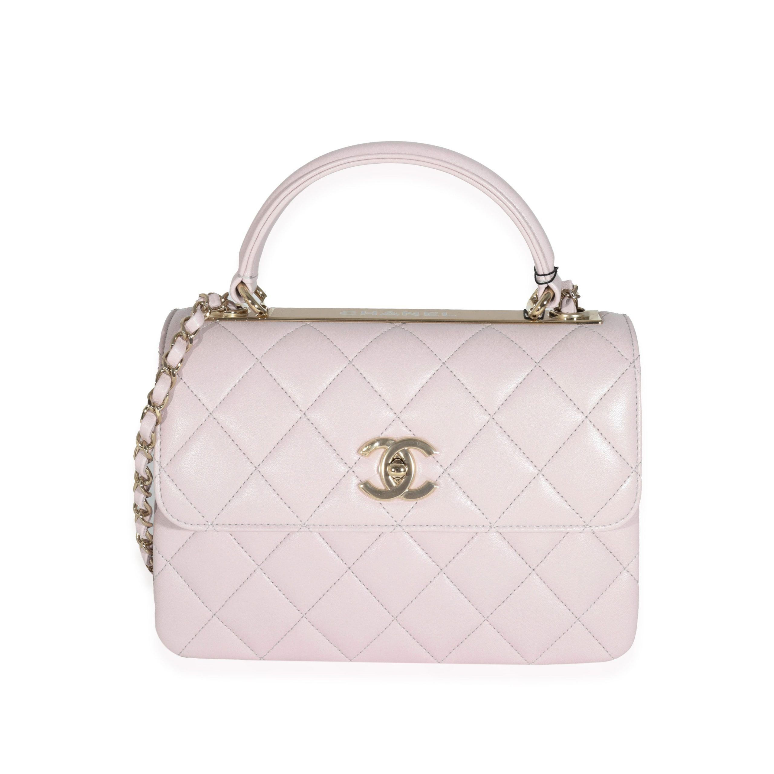 image of Chanel 20A Lilac Lambskin Small Trendy Flap Bag in Pink, Women's