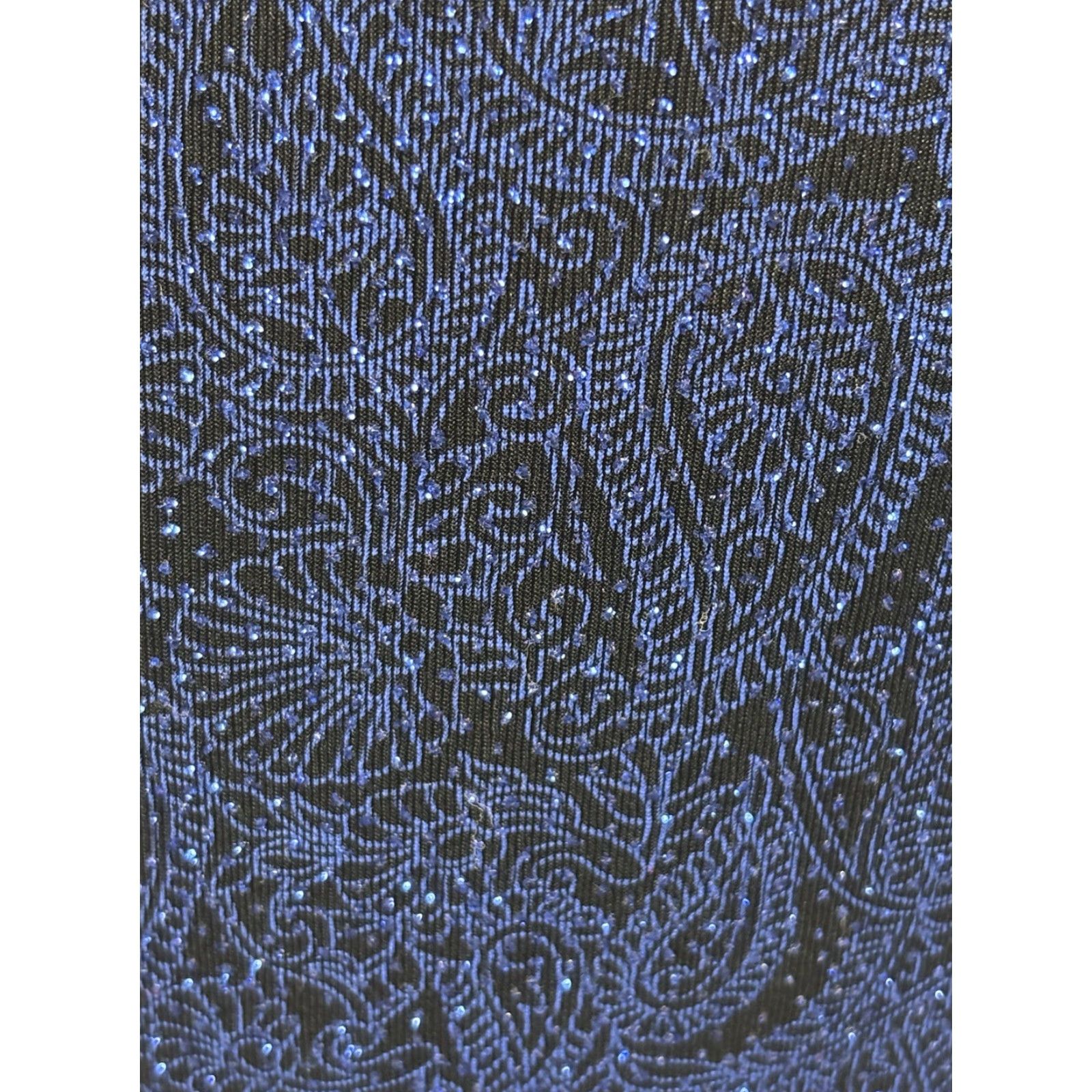 Vintage Chicos Travelers Tank Top Shirt Sz 1 US Medium Black Paisley Shimmer Glitter Sleeveless Acetate Blend Travel Size M / US 6-8 / IT 42-44 - 6 Thumbnail