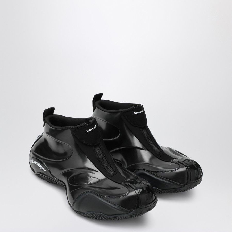 Balenciaga o1d2blof0226 Shiny Basketball Sneakers in Black Size US 8 / EU 41 - 2 Thumbnail