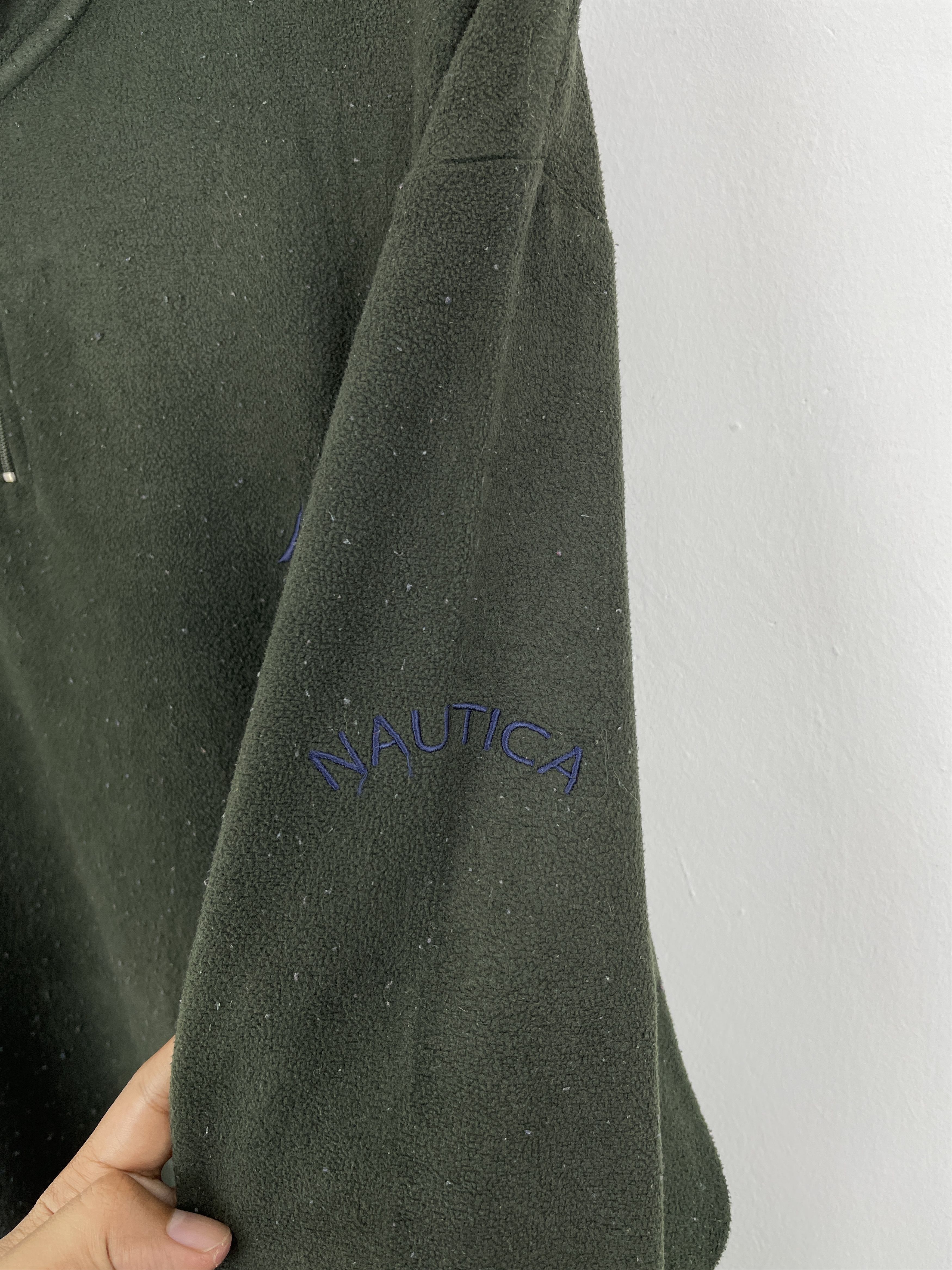 Nautica Vintage 90s Nautica Fleece Half Zipper Jacket Large JA0006 Size US XL / EU 56 / 4 - 9 Thumbnail