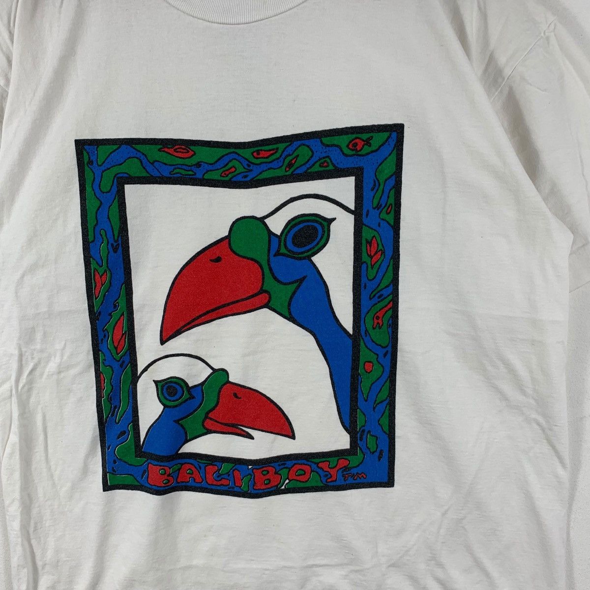 Vintage Vintage 90’ BALI TRADITIONAL ABORIGINAL Surf Painting Tee Size US L / EU 52-54 / 3 - 4 Thumbnail