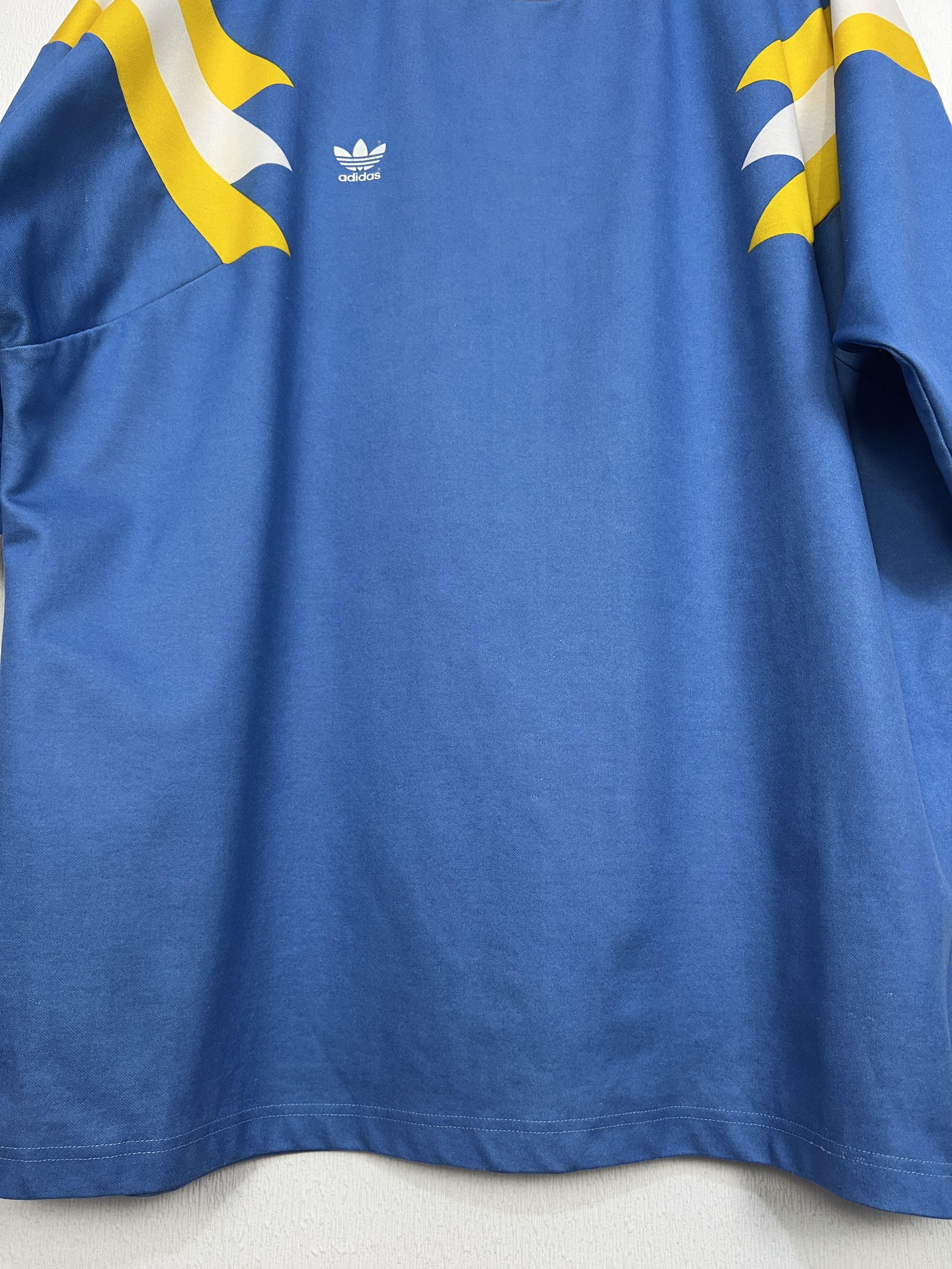 Adidas Vintage 90's Adidas Football Template Shirt Jersey Trikot Size US XL / EU 56 / 4 - 4 Thumbnail