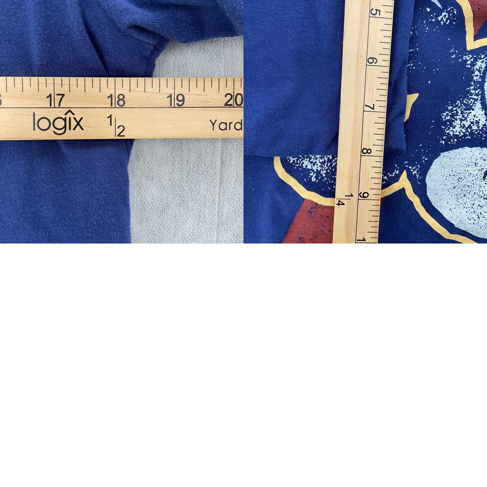 Disney VINTAGE Walt Disney World T-Shirt Reversible Mickey Graphic Adult Medium Blue Yellow Cartoon Men M Size US M / EU 48-50 / 2 - 8 Thumbnail