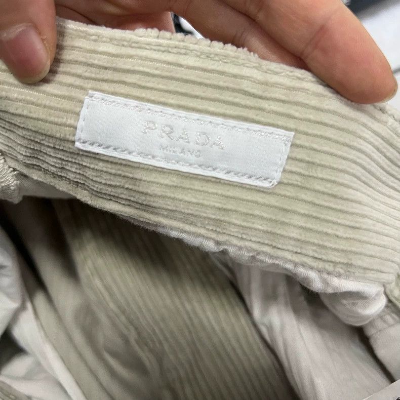 Prada Prada Size L Corduroy triangle standard workwear pants siz Size US 36 / EU 52 - 7 Thumbnail